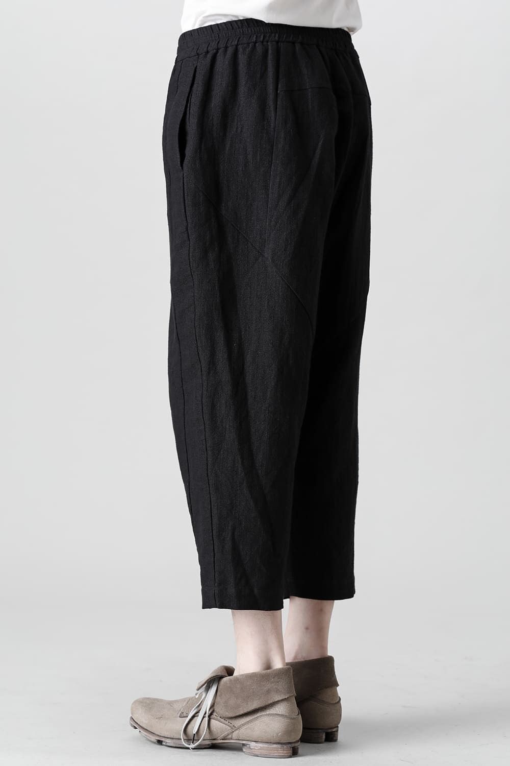 Devoa Drop crotch cropped pants cotton ramie shrink Size US 31 - 6 Thumbnail
