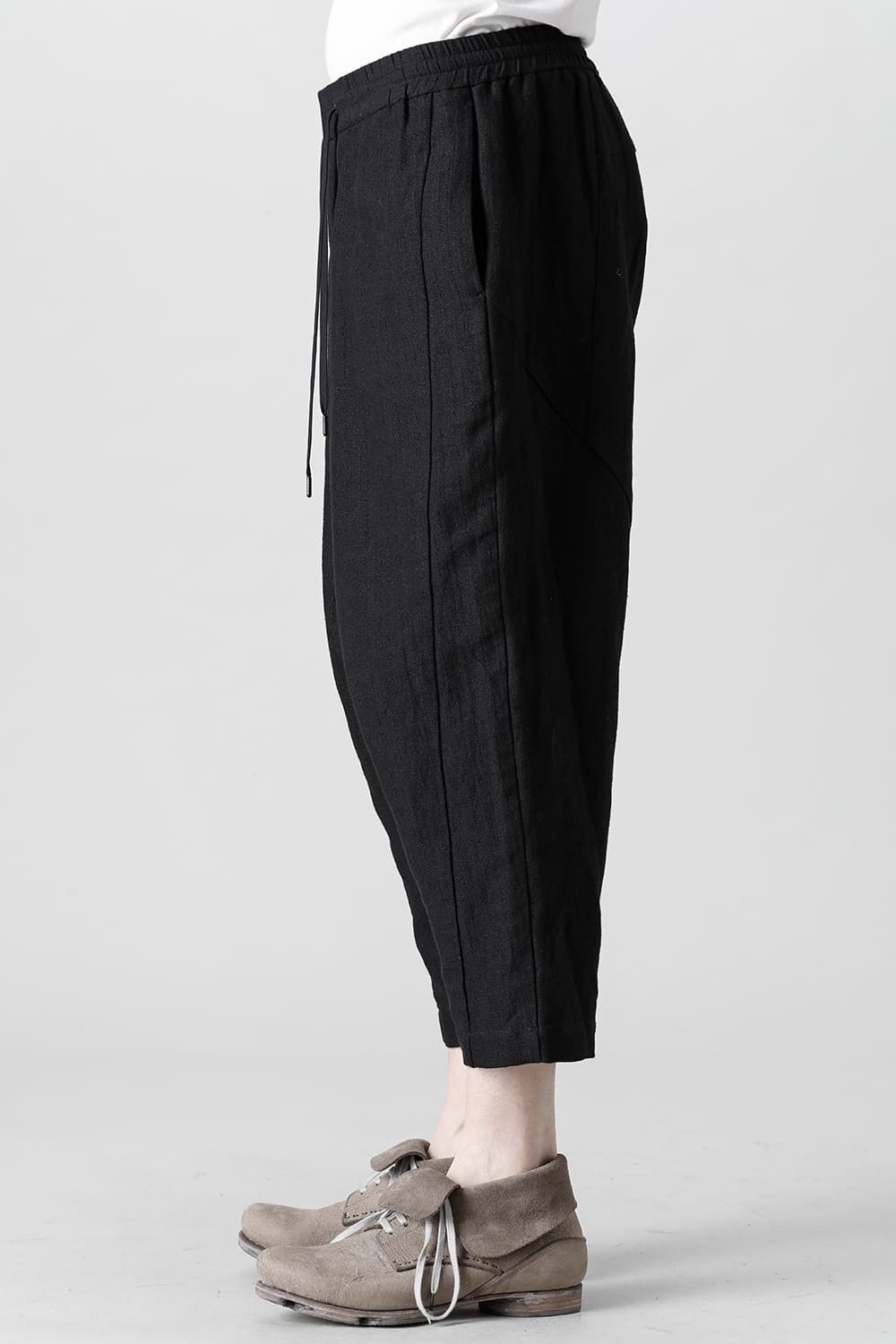 Devoa Drop crotch cropped pants cotton ramie shrink Size US 31 - 5 Thumbnail