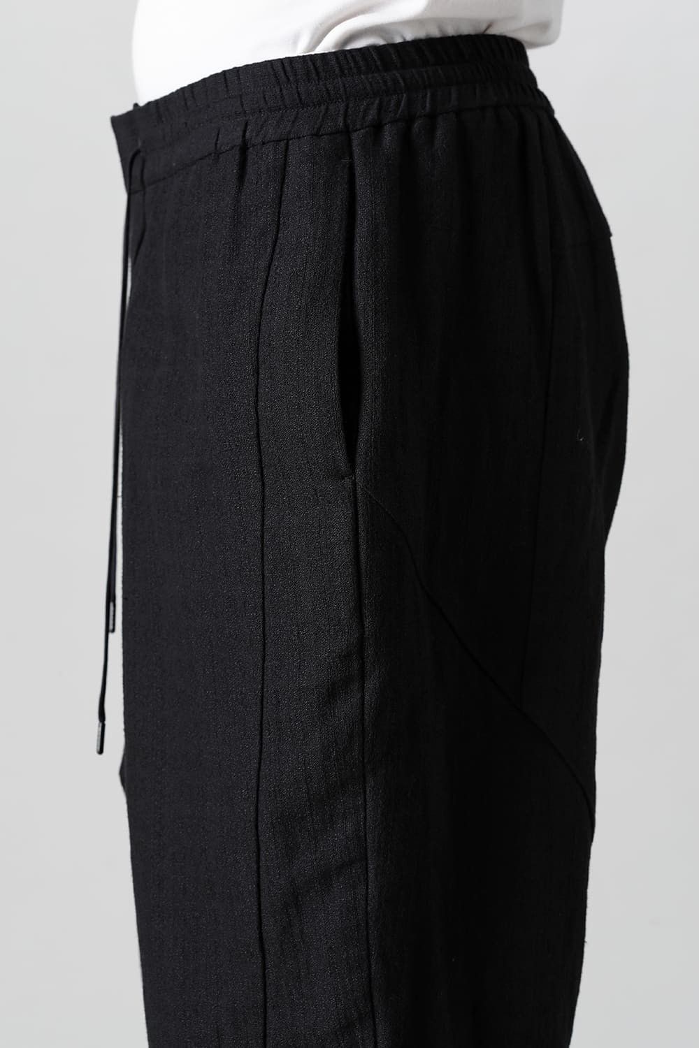 Devoa Drop crotch cropped pants cotton ramie shrink Size US 31 - 16 Thumbnail