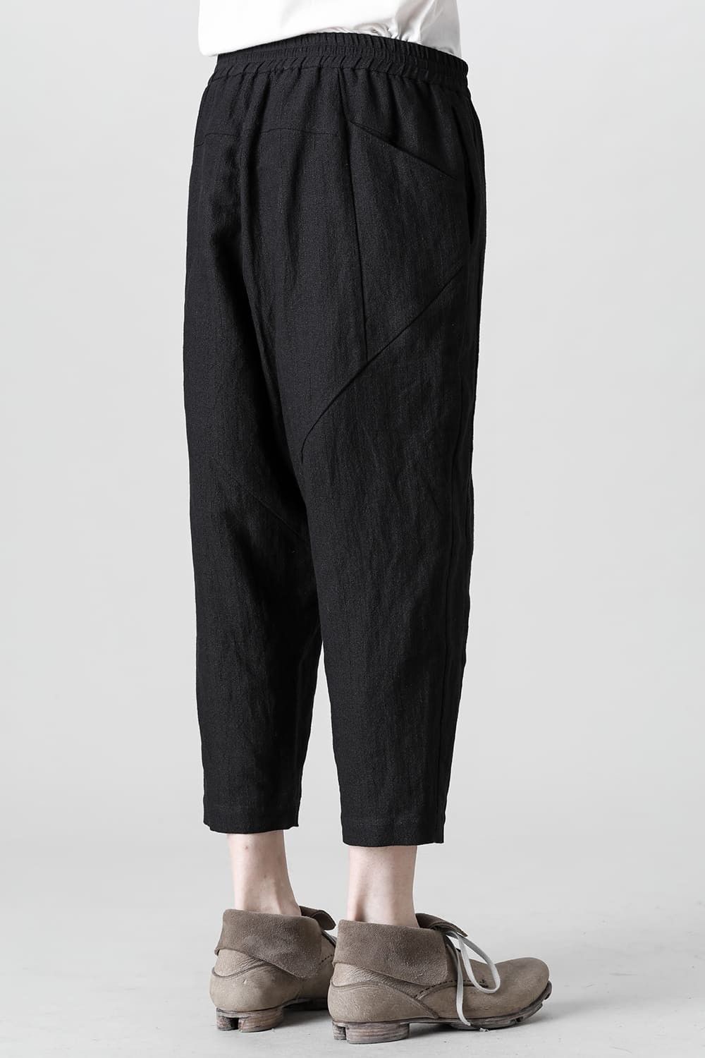 Devoa Drop crotch cropped pants cotton ramie shrink Size US 31 - 8 Thumbnail