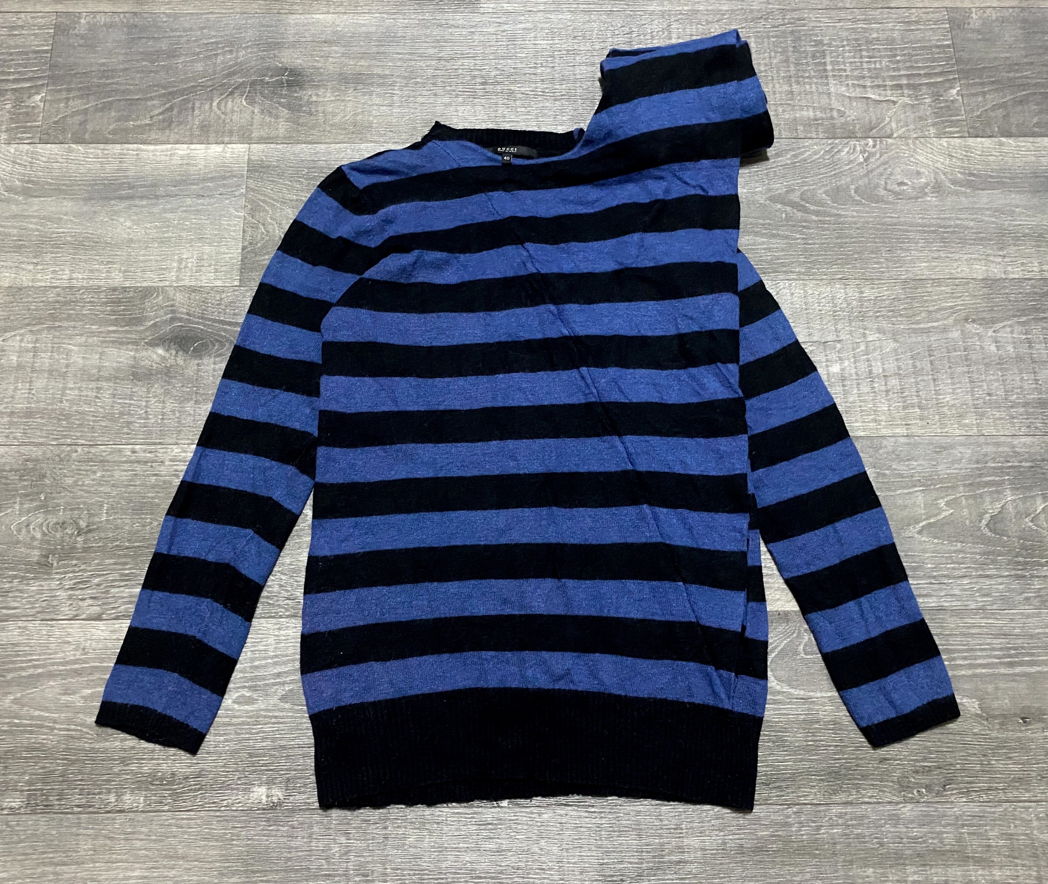 Gucci Women's Gucci Vintage Striped Transformer Mohair Sweater Size S / US 4 / IT 40 - 8 Thumbnail