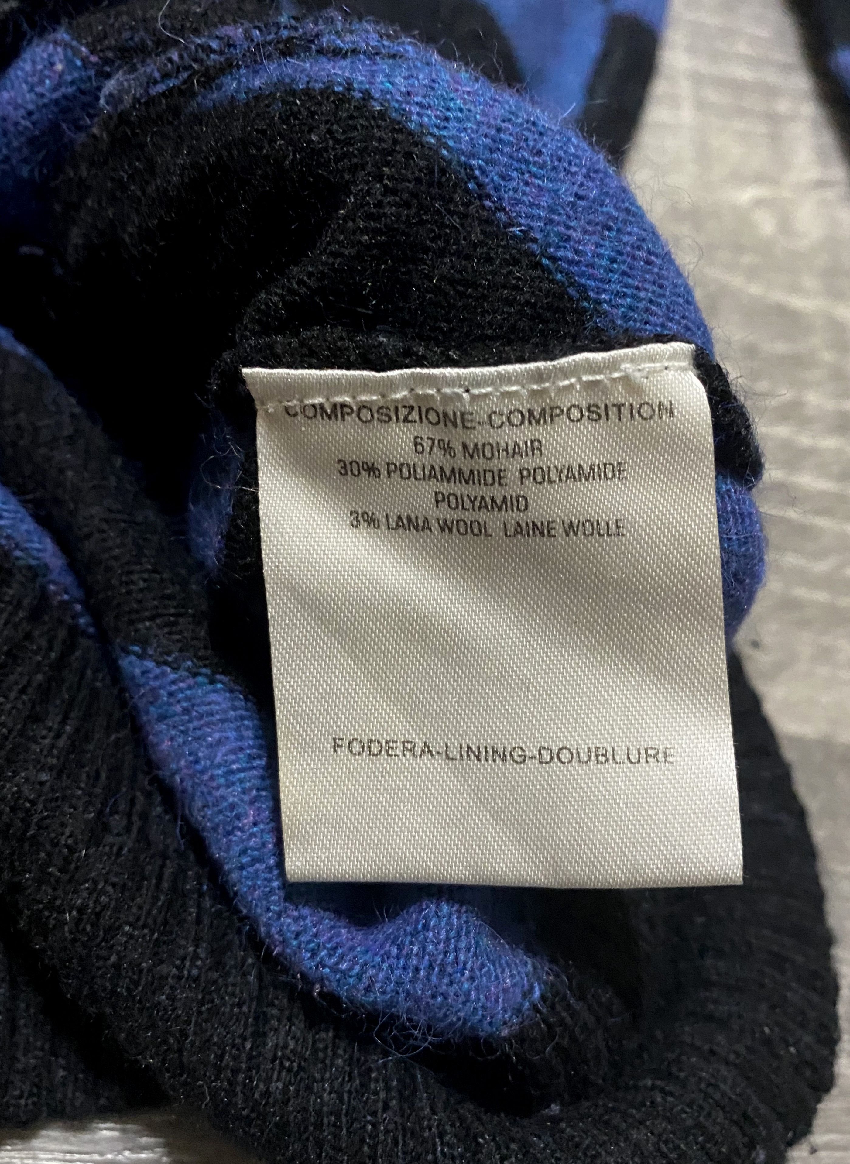 Gucci Women's Gucci Vintage Striped Transformer Mohair Sweater Size S / US 4 / IT 40 - 11 Thumbnail