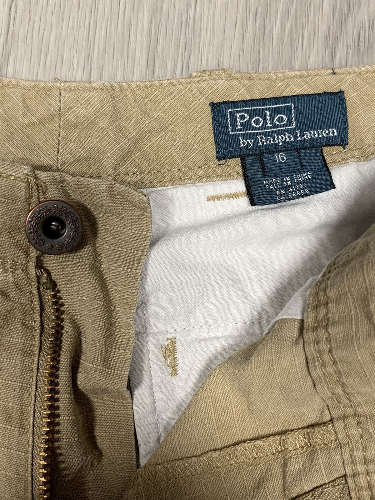 Polo Ralph Lauren × Ralph Lauren × Vintage Polo by Ralph Lauren vintage beige shorts Size US 28 / EU 44 - 13 Thumbnail
