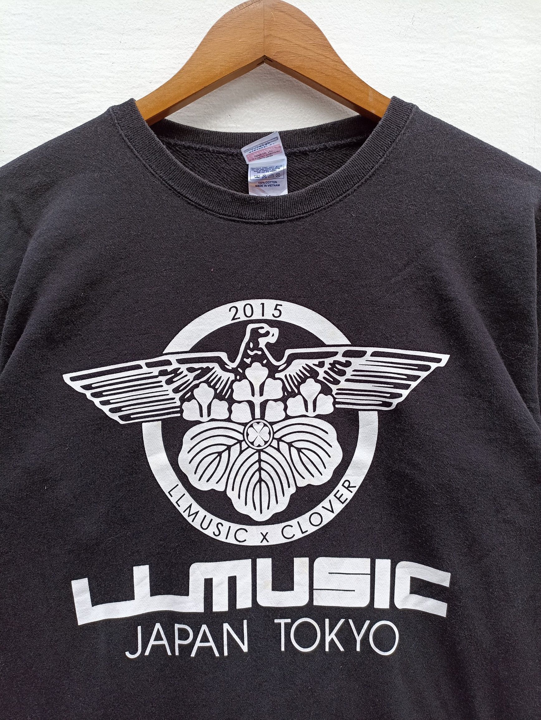 Band Tees × Japanese Brand LL music X Clover Japan sweatshirt Size US M / EU 48-50 / 2 - 2 Thumbnail