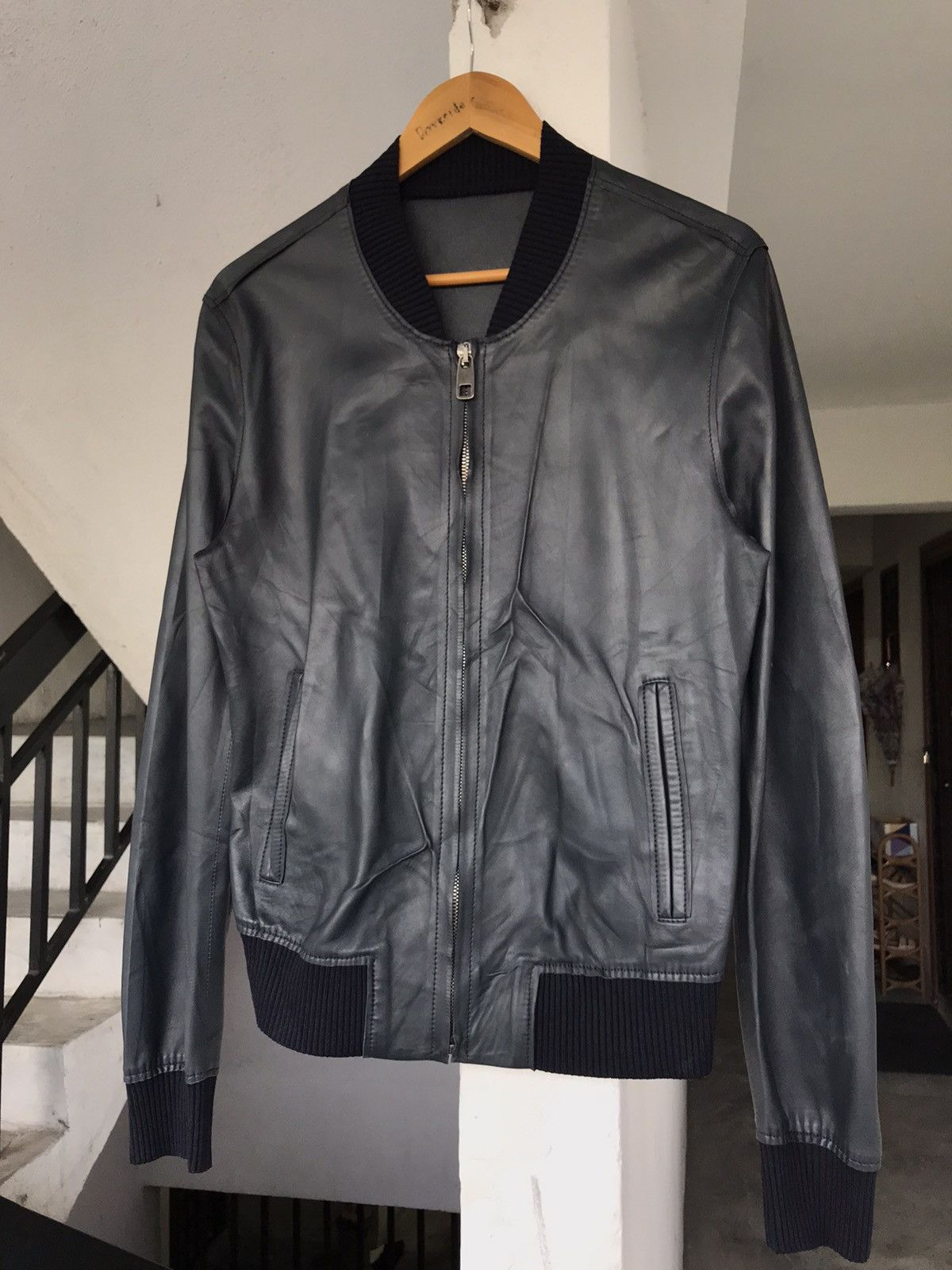 Dolce & Gabbana DOLCE & GABBANA LEATHER BOMBER JACKET Size US S / EU 44-46 / 1 - 4 Thumbnail