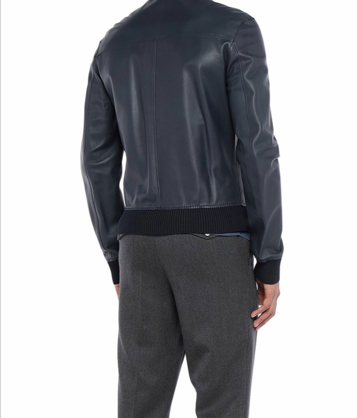 Dolce & Gabbana DOLCE & GABBANA LEATHER BOMBER JACKET Size US S / EU 44-46 / 1 - 19 Thumbnail