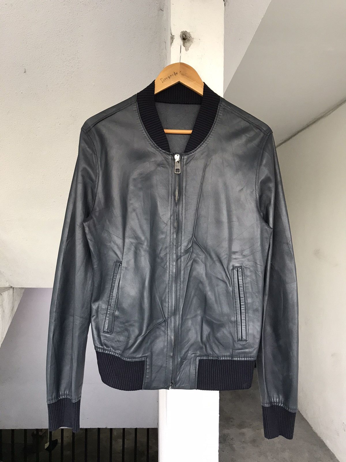Dolce & Gabbana DOLCE & GABBANA LEATHER BOMBER JACKET Size US S / EU 44-46 / 1 - 6 Thumbnail