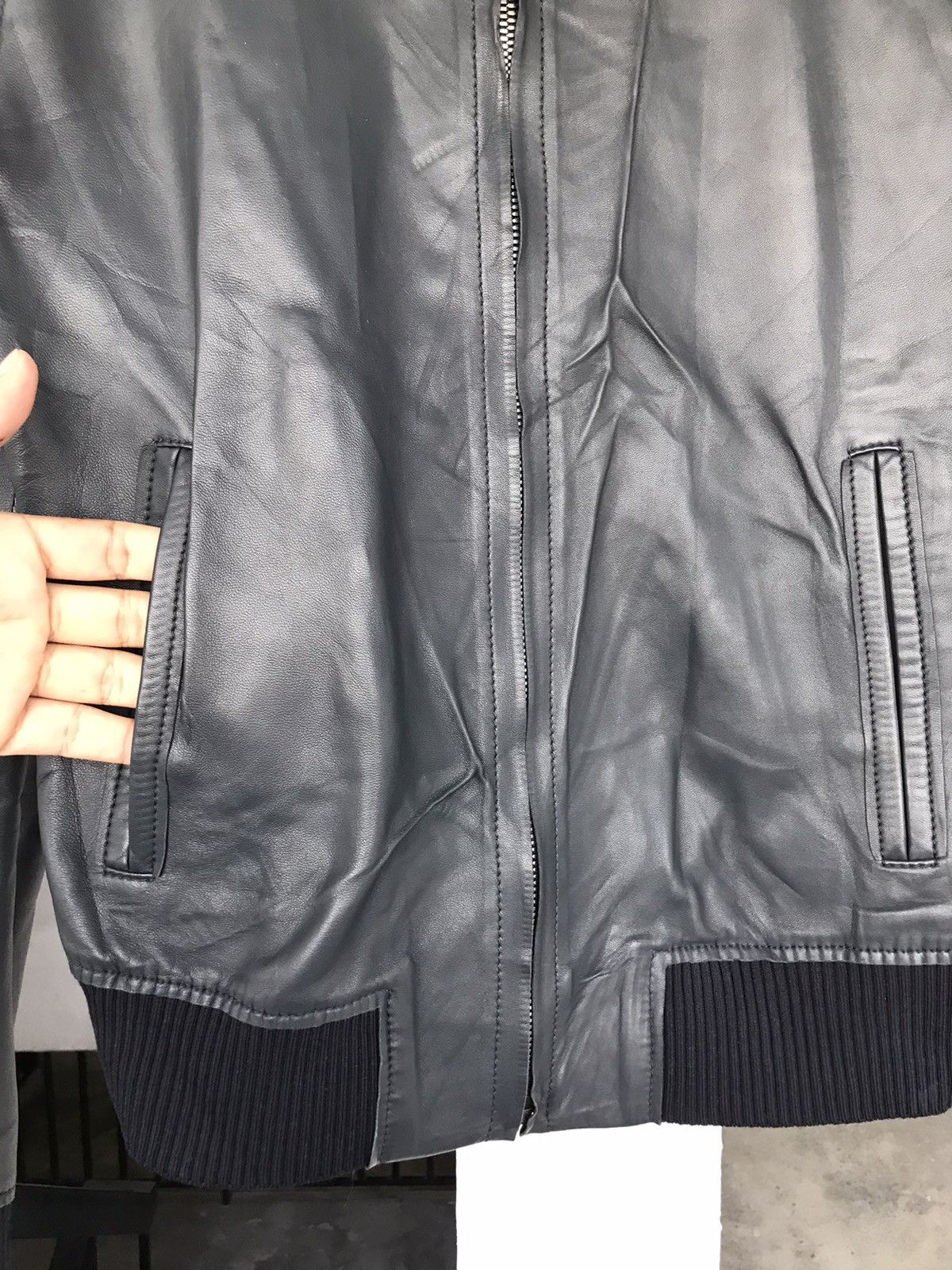 Dolce & Gabbana DOLCE & GABBANA LEATHER BOMBER JACKET Size US S / EU 44-46 / 1 - 8 Thumbnail