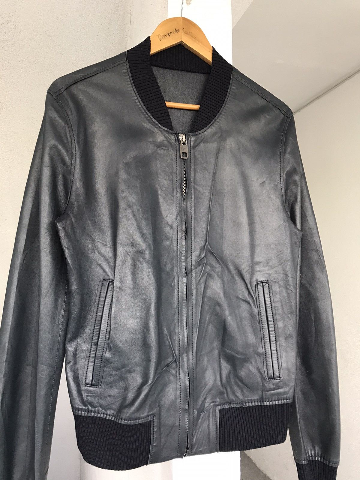 Dolce & Gabbana DOLCE & GABBANA LEATHER BOMBER JACKET Size US S / EU 44-46 / 1 - 7 Thumbnail