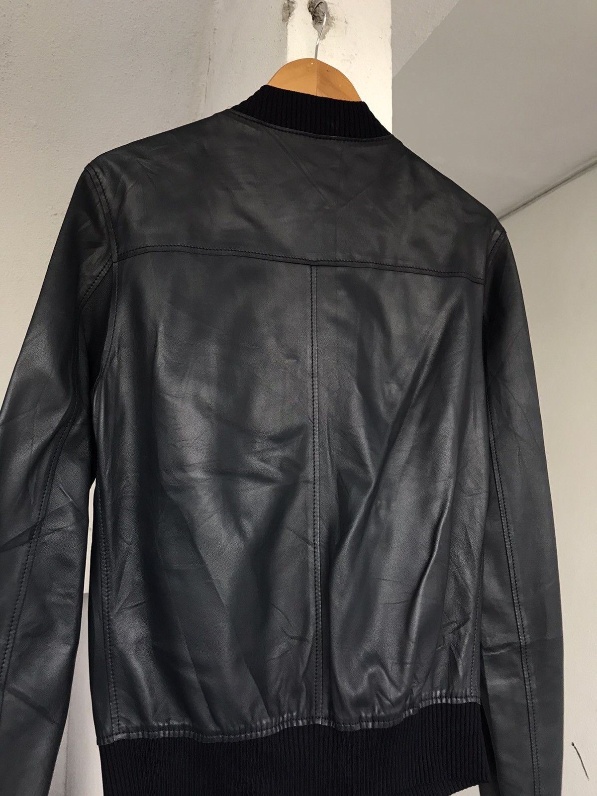 Dolce & Gabbana DOLCE & GABBANA LEATHER BOMBER JACKET Size US S / EU 44-46 / 1 - 13 Thumbnail