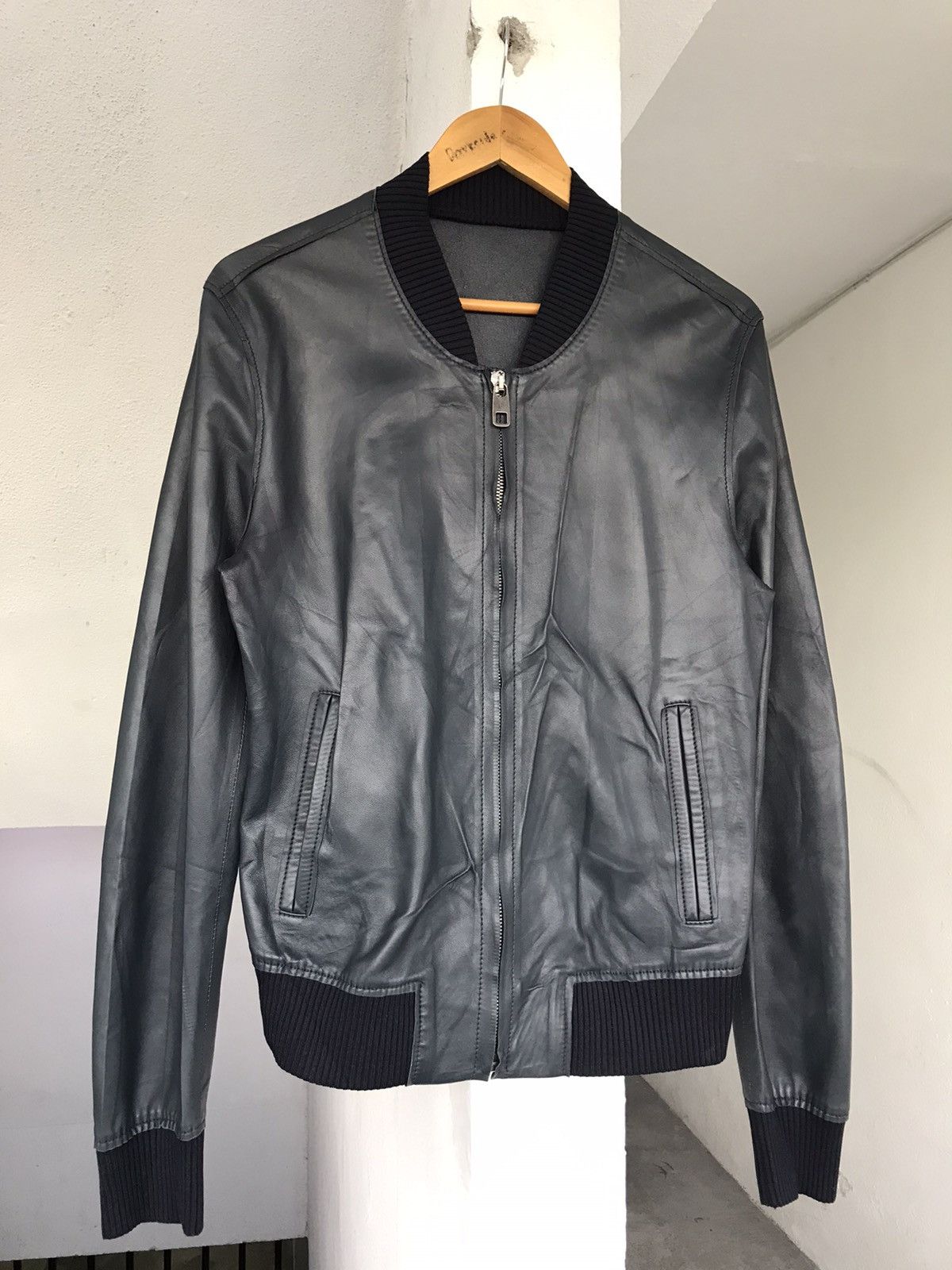 Dolce & Gabbana DOLCE & GABBANA LEATHER BOMBER JACKET Size US S / EU 44-46 / 1 - 2 Thumbnail
