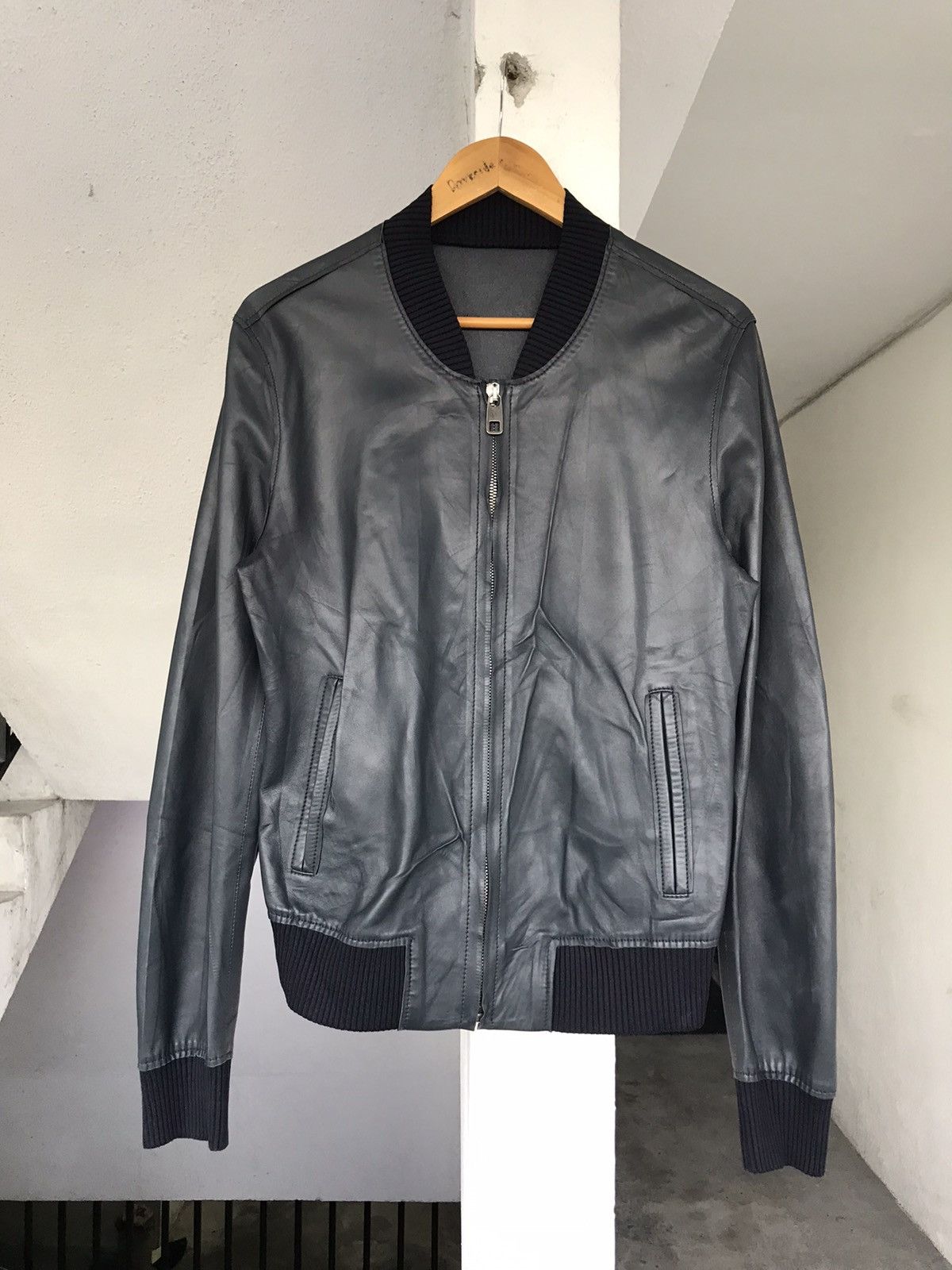 Dolce & Gabbana DOLCE & GABBANA LEATHER BOMBER JACKET Size US S / EU 44-46 / 1 - 5 Thumbnail