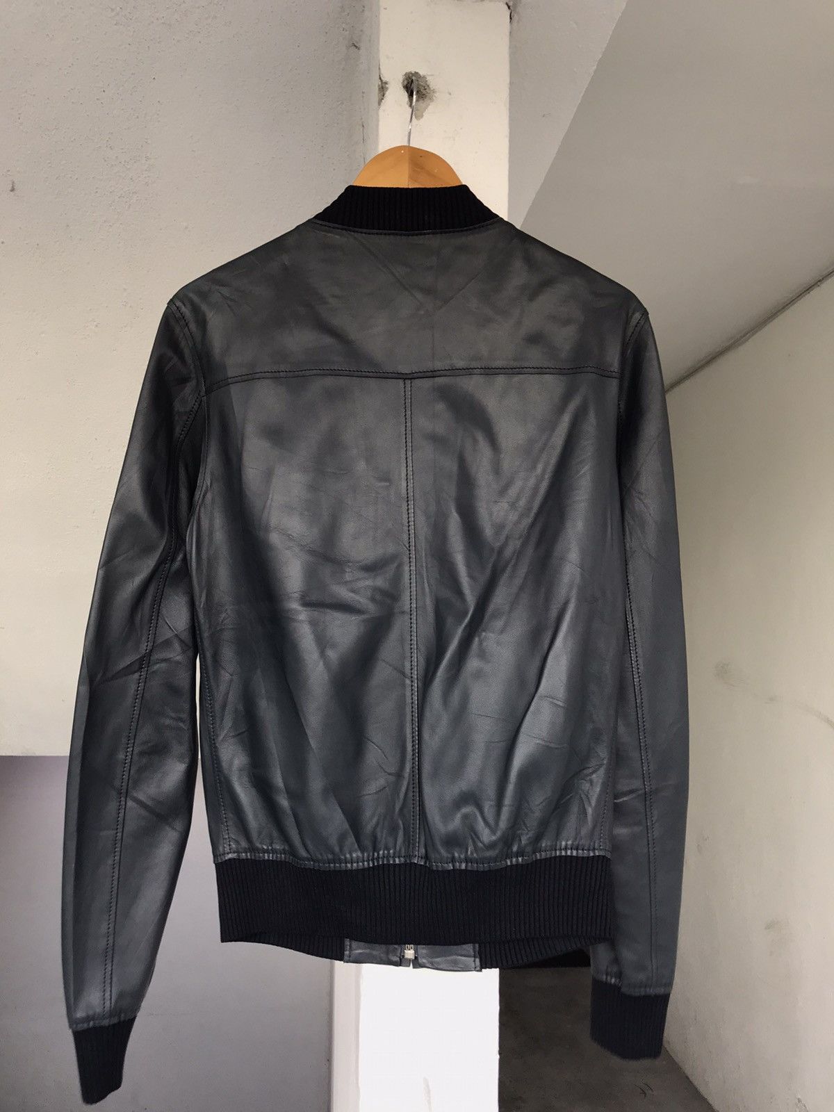Dolce & Gabbana DOLCE & GABBANA LEATHER BOMBER JACKET Size US S / EU 44-46 / 1 - 12 Thumbnail