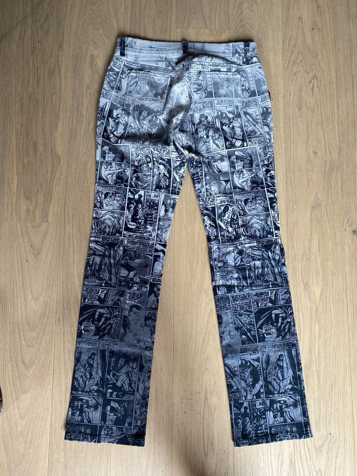 Jean Paul Gaultier JEAN PAUL GAULTIER JPG JEANS comic print RARE JEANS size 30 Size US 30 / EU 46 - 6 Thumbnail