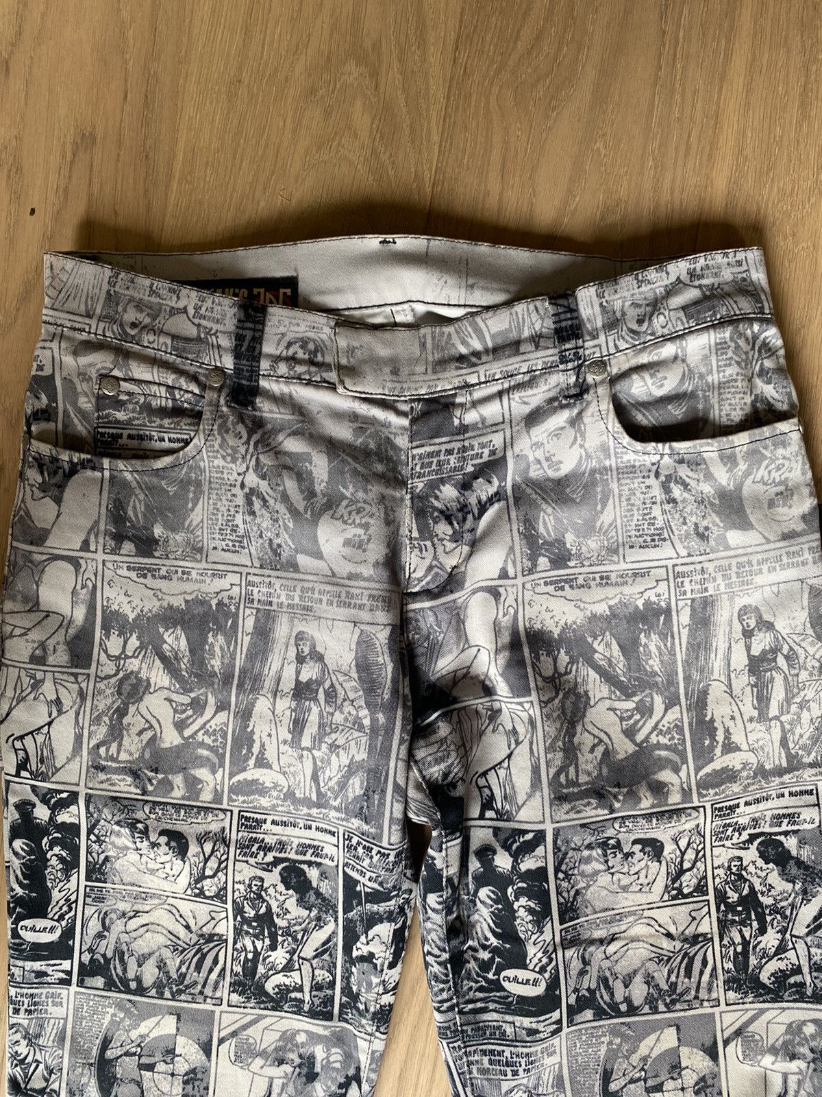 Jean Paul Gaultier JEAN PAUL GAULTIER JPG JEANS comic print RARE JEANS size 30 Size US 30 / EU 46 - 3 Thumbnail