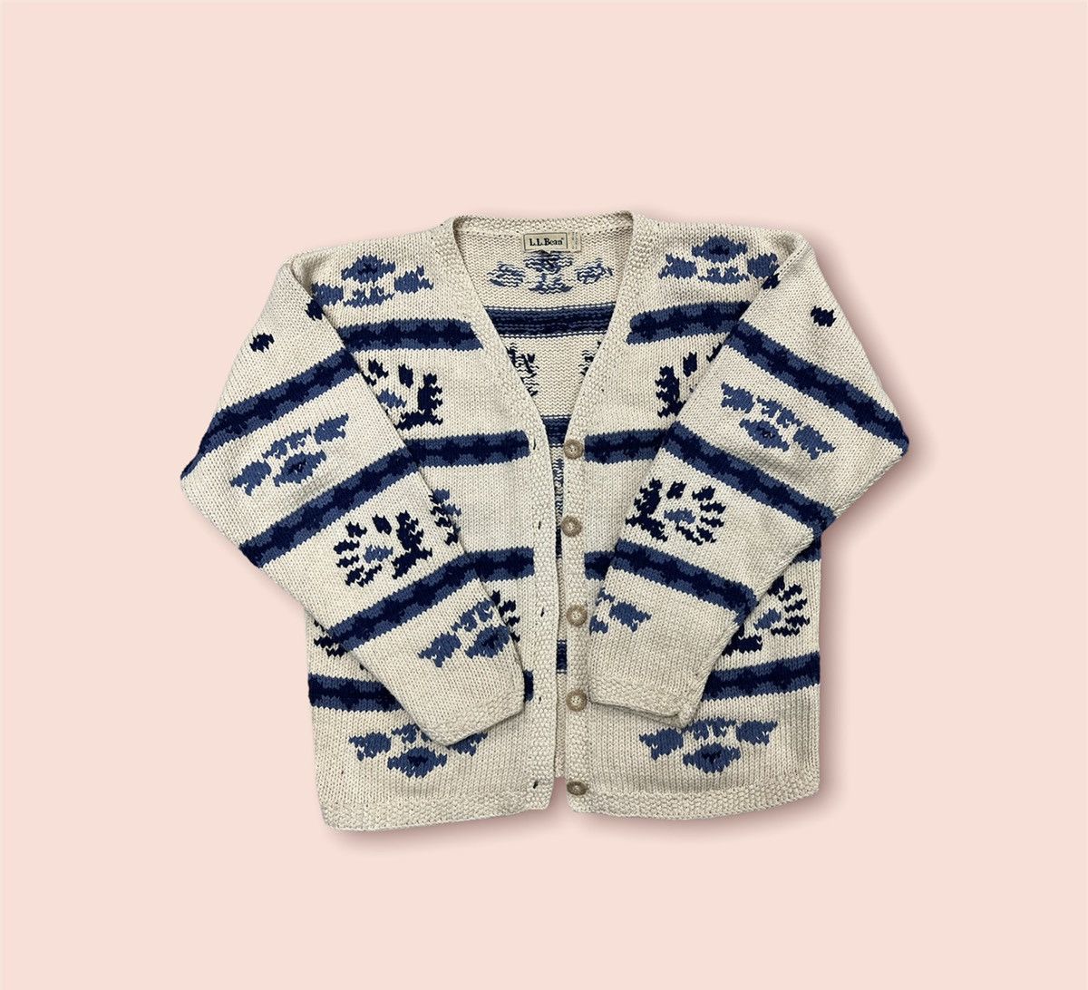 Aran Isles Knitwear × L.L. Bean VTG LL BEAN KNITTED CARDIGAN Size US M / EU 48-50 / 2 - 1 Thumbnail