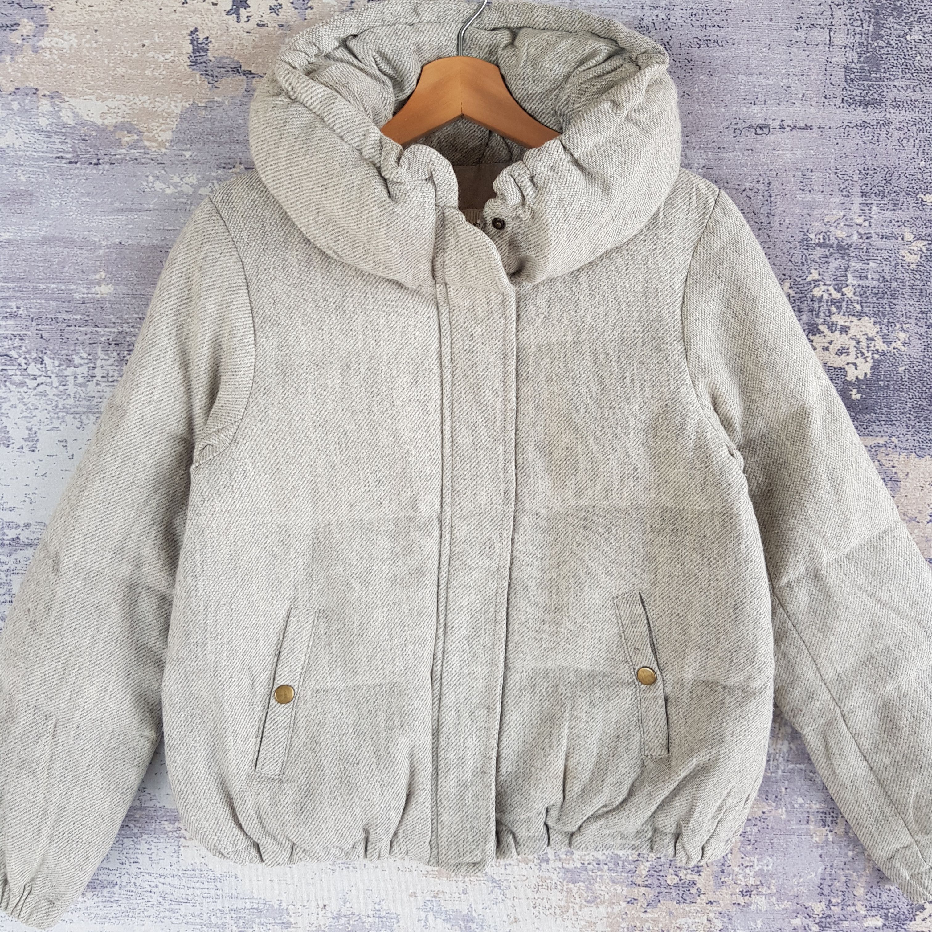 Japanese Brand × Vintage Vintage Japanese Puffer Jacket Japanese Wool Jacket Size US S / EU 44-46 / 1 - 3 Thumbnail