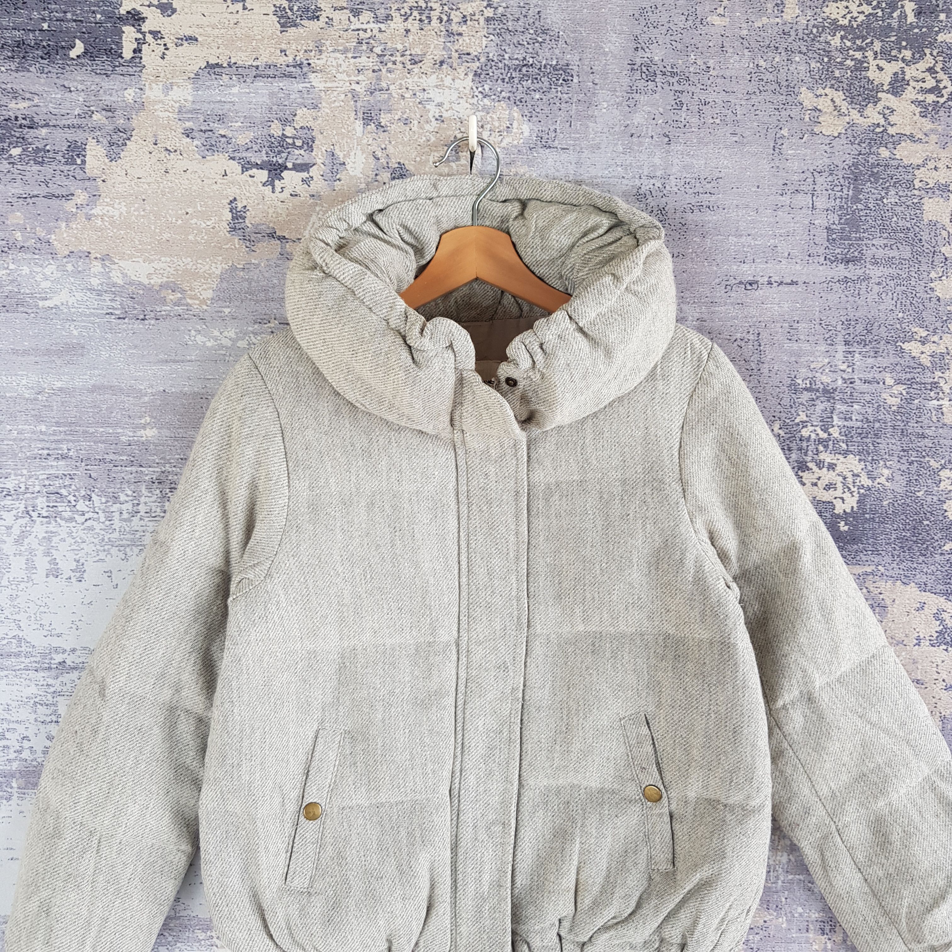 Japanese Brand × Vintage Vintage Japanese Puffer Jacket Japanese Wool Jacket Size US S / EU 44-46 / 1 - 2 Thumbnail
