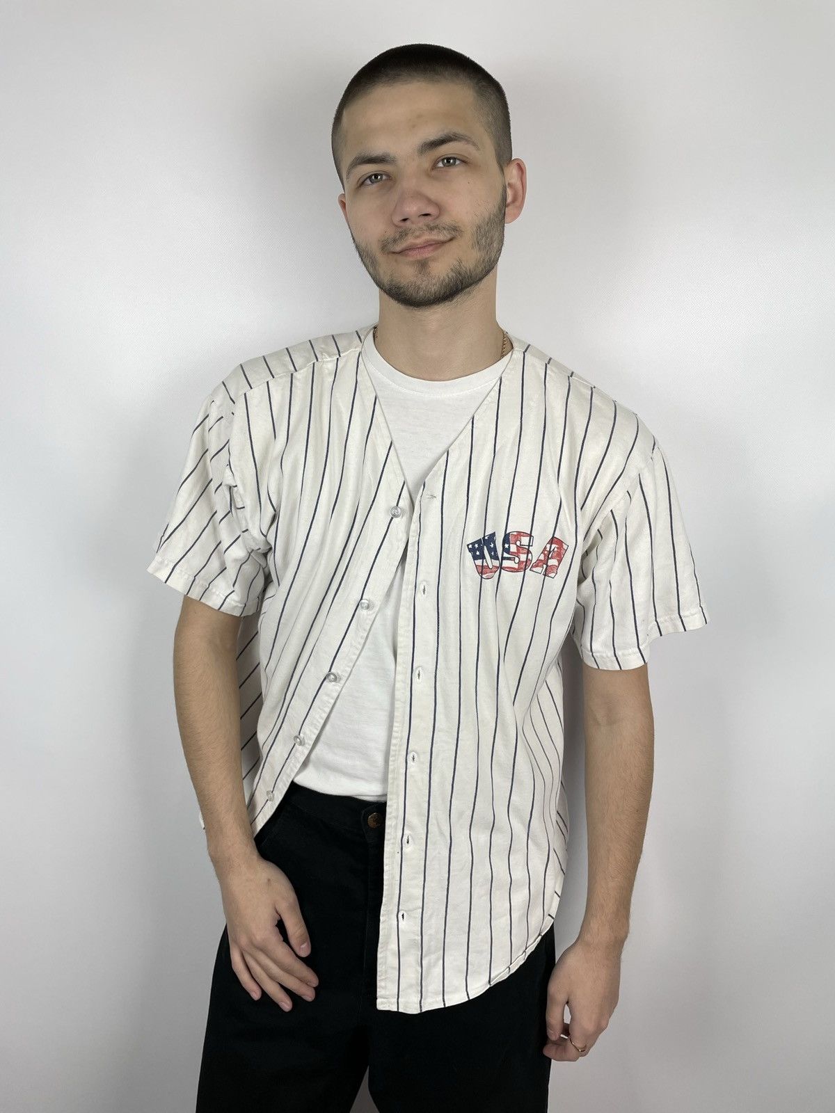 Vintage Vintage 1992 USA Jersey T-Shirt Size US M / EU 48-50 / 2 - 2 Thumbnail