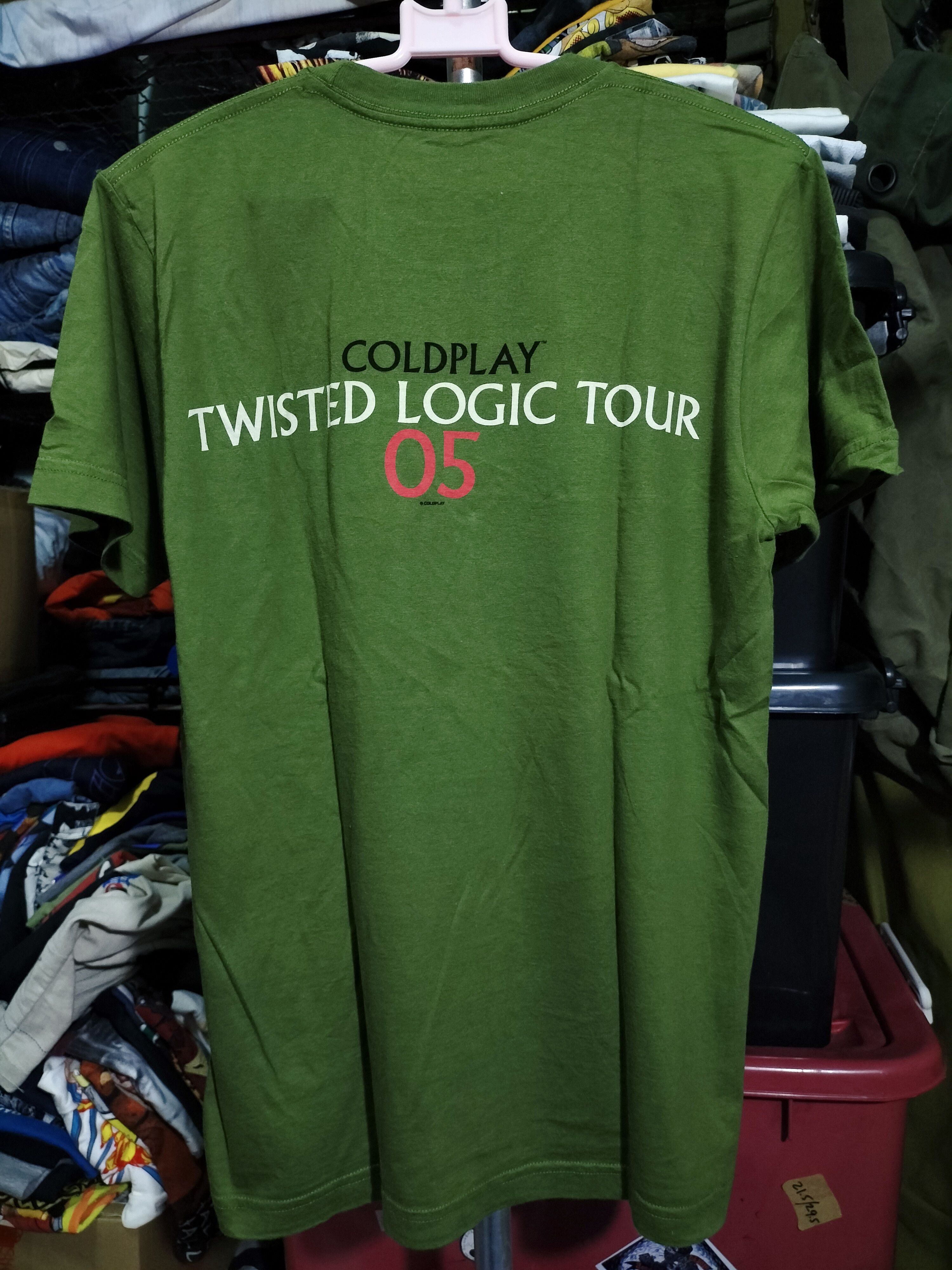 Band Tees × Vintage Vintage Coldplay Twisted Logic Tour 2005 bandtees Size US S / EU 44-46 / 1 - 3 Thumbnail