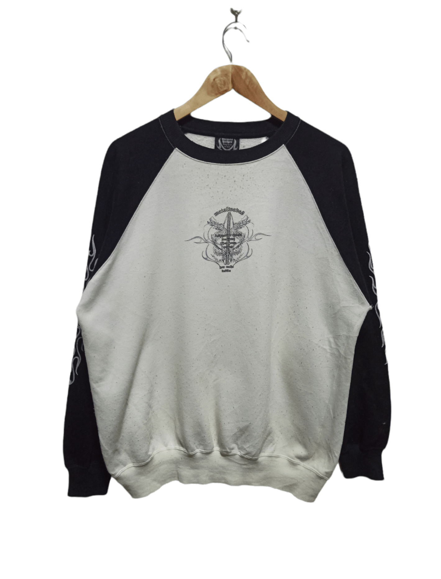 Vintage Metal Waves Sweatshirt