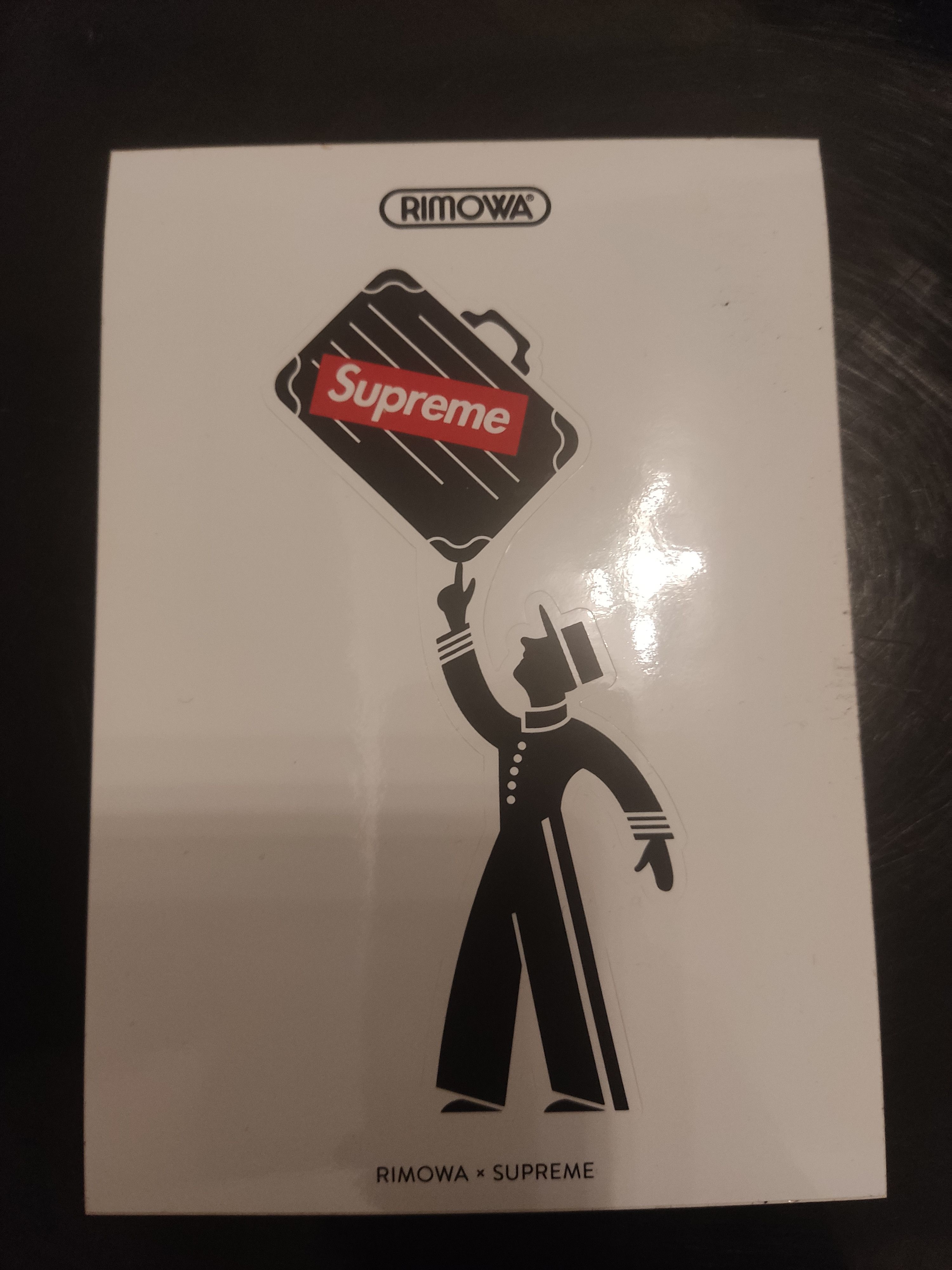 Rimowa SUPREME X RIMOWA STICKER BLACK | Grailed