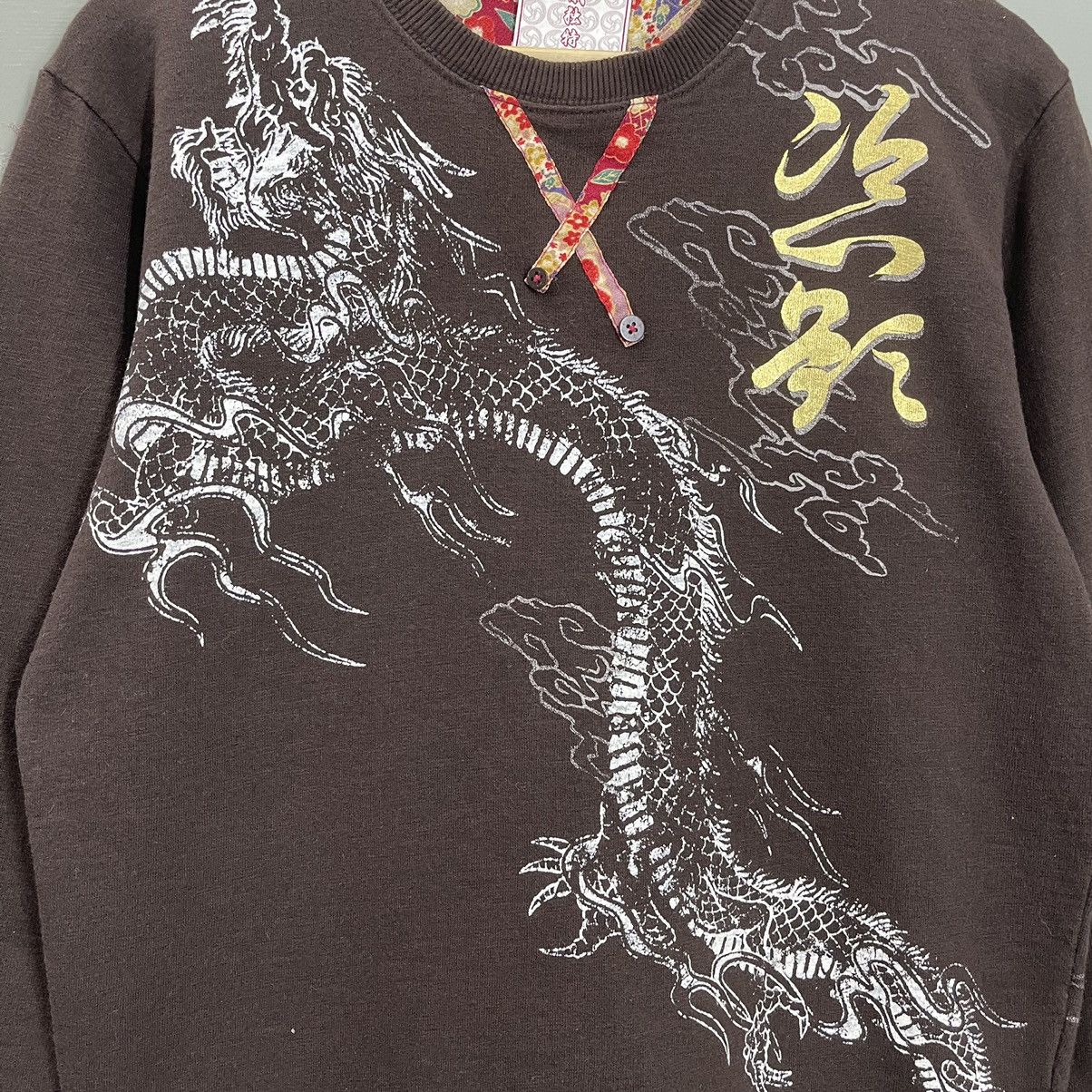 Japanese Brand Japanese Culture Sukajan Dragon Big Logo Crewneck Sweatshirt Size US M / EU 48-50 / 2 - 4 Thumbnail