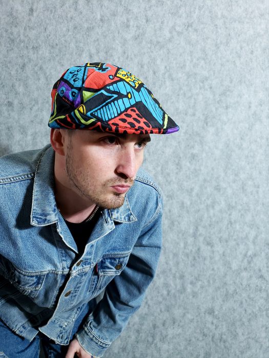 Vintage RARE used Vintage Capo Austria Hat Ski 80s 90s retro neon Grailed