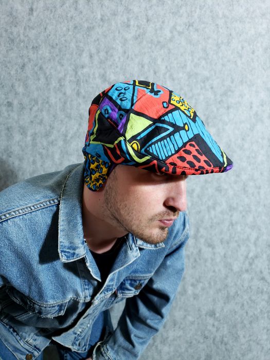 Vintage RARE used Vintage Capo Austria Hat Ski 80s 90s retro neon Grailed