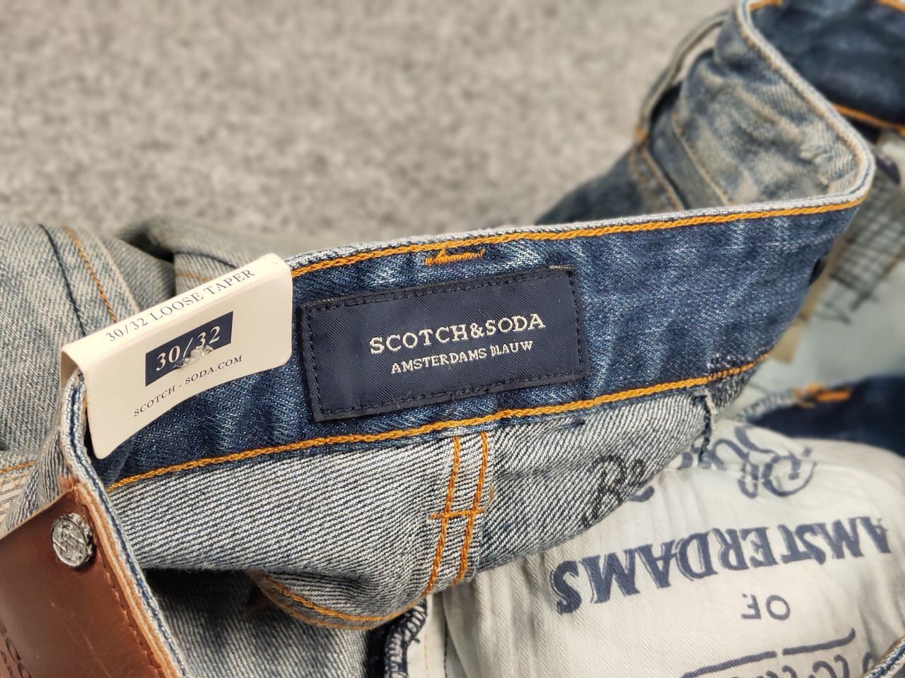 Scotch & Soda New Scotch & Soda Amsterdams Blauw Dean Patchwork Jeans Size US 30 / EU 46 - 19 Thumbnail