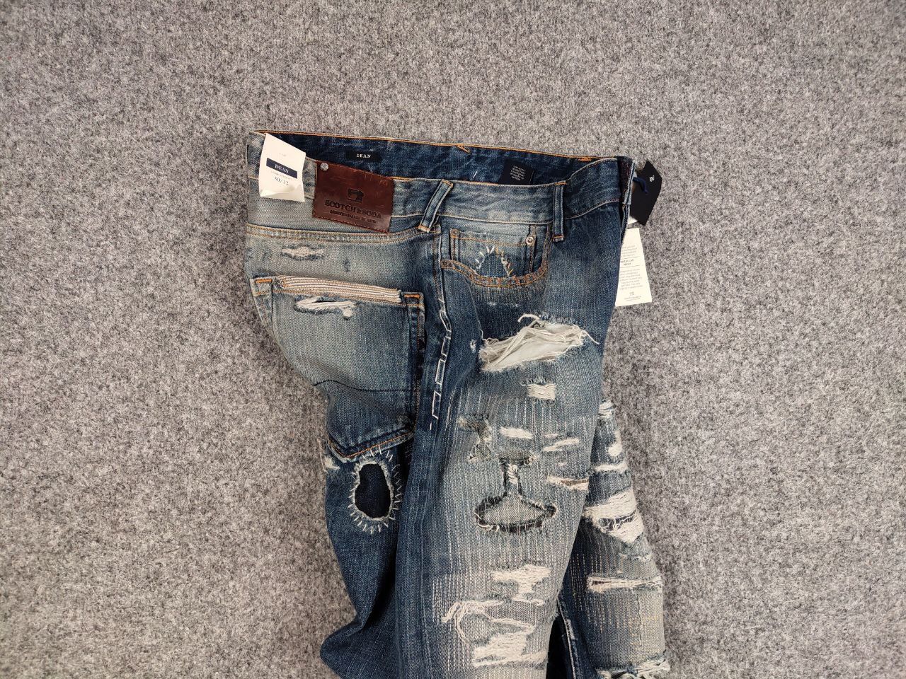 Scotch & Soda New Scotch & Soda Amsterdams Blauw Dean Patchwork Jeans Size US 30 / EU 46 - 17 Thumbnail