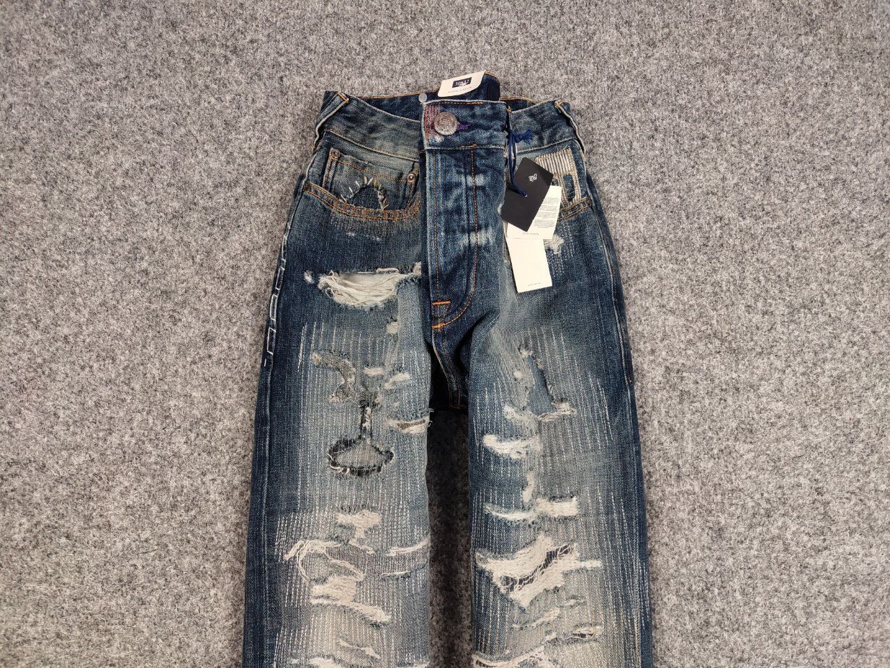 Scotch & Soda New Scotch & Soda Amsterdams Blauw Dean Patchwork Jeans Size US 30 / EU 46 - 6 Thumbnail
