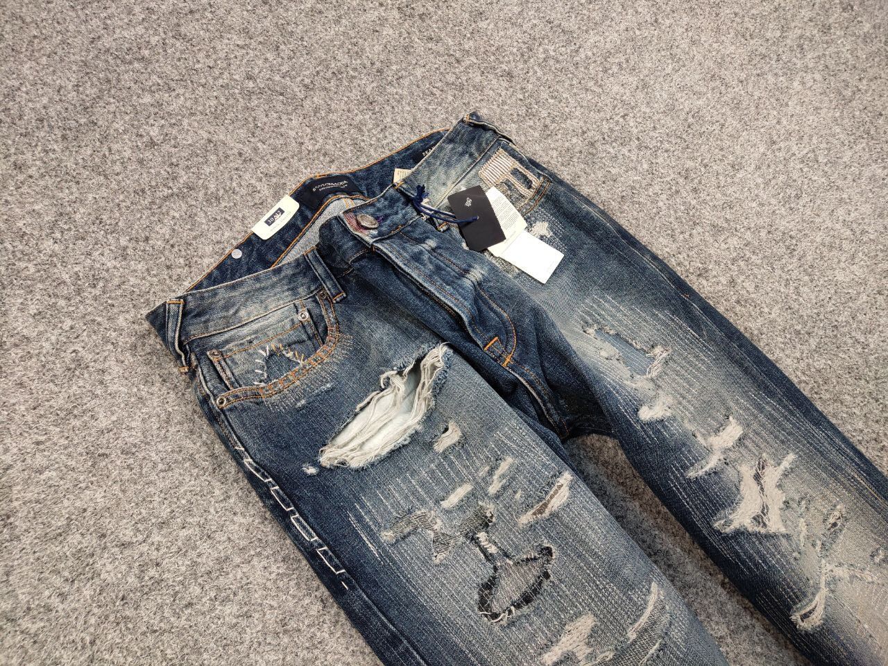 Scotch & Soda New Scotch & Soda Amsterdams Blauw Dean Patchwork Jeans Size US 30 / EU 46 - 10 Thumbnail