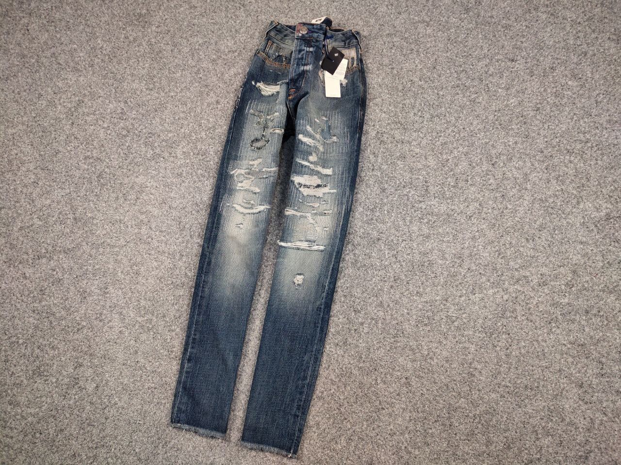 Scotch & Soda New Scotch & Soda Amsterdams Blauw Dean Patchwork Jeans Size US 30 / EU 46 - 3 Thumbnail