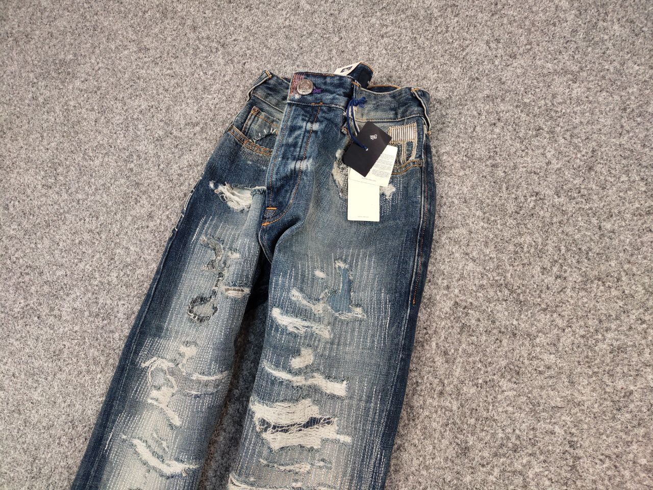 Scotch & Soda New Scotch & Soda Amsterdams Blauw Dean Patchwork Jeans Size US 30 / EU 46 - 4 Thumbnail