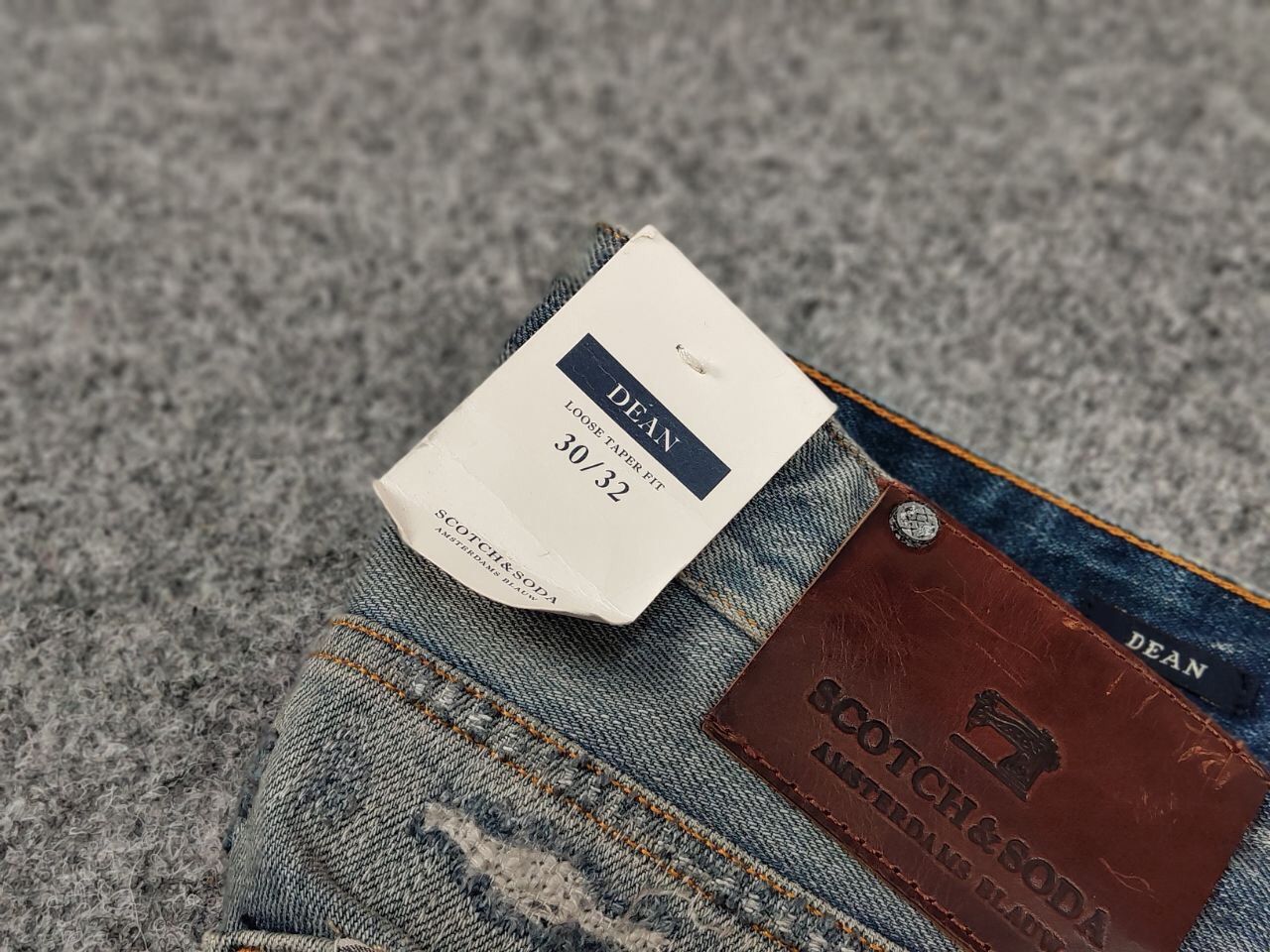 Scotch & Soda New Scotch & Soda Amsterdams Blauw Dean Patchwork Jeans Size US 30 / EU 46 - 18 Thumbnail