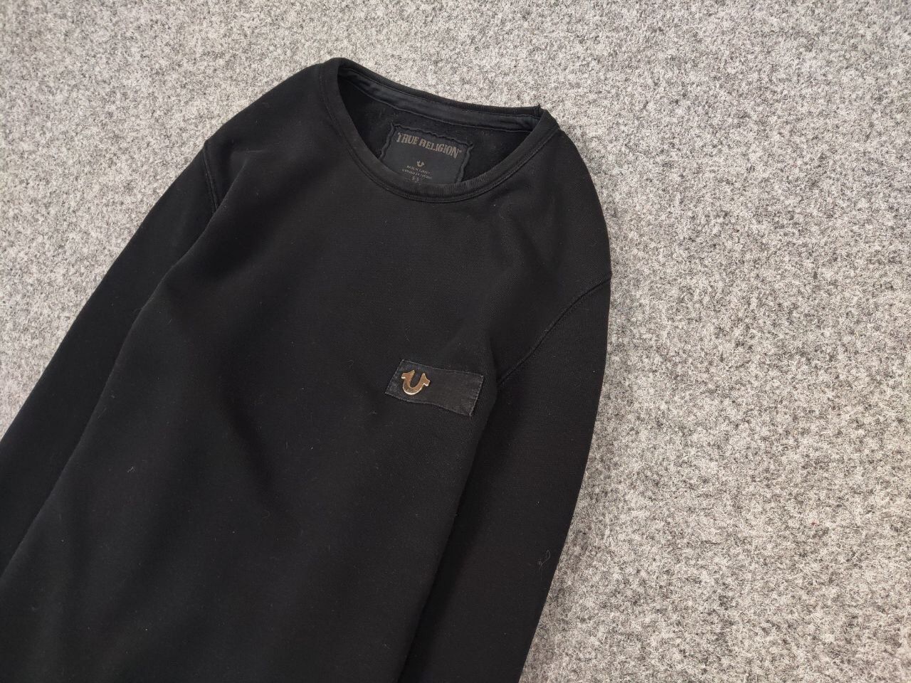 True Religion True Religion Crew Fleece mtl Crewneck Black Sweatshirt Size US S / EU 44-46 / 1 - 4 Thumbnail