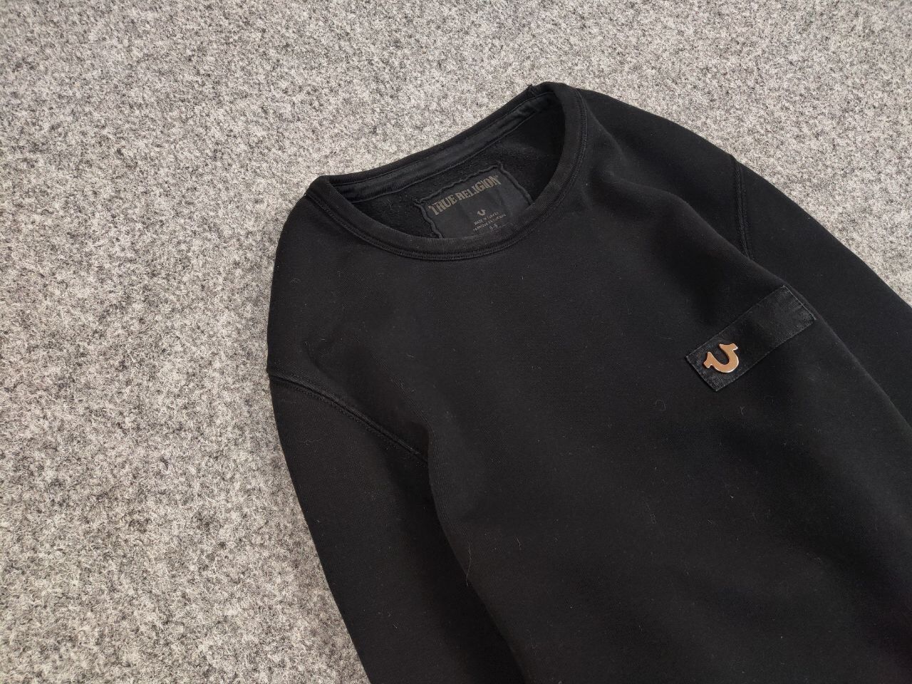 True Religion True Religion Crew Fleece mtl Crewneck Black Sweatshirt Size US S / EU 44-46 / 1 - 7 Thumbnail