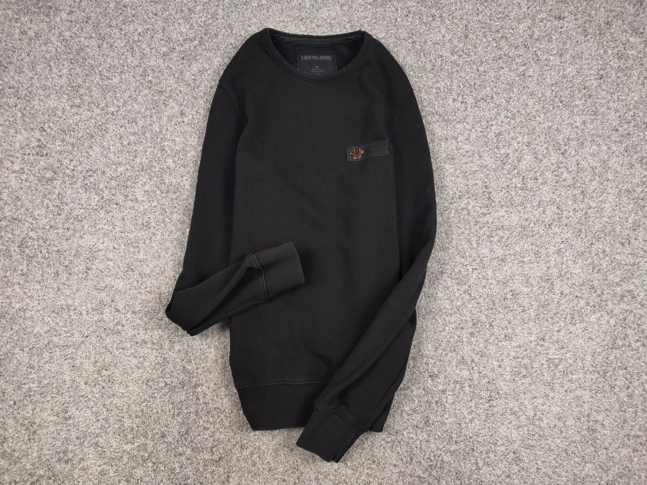 True Religion True Religion Crew Fleece mtl Crewneck Black Sweatshirt Size US S / EU 44-46 / 1 - 11 Thumbnail