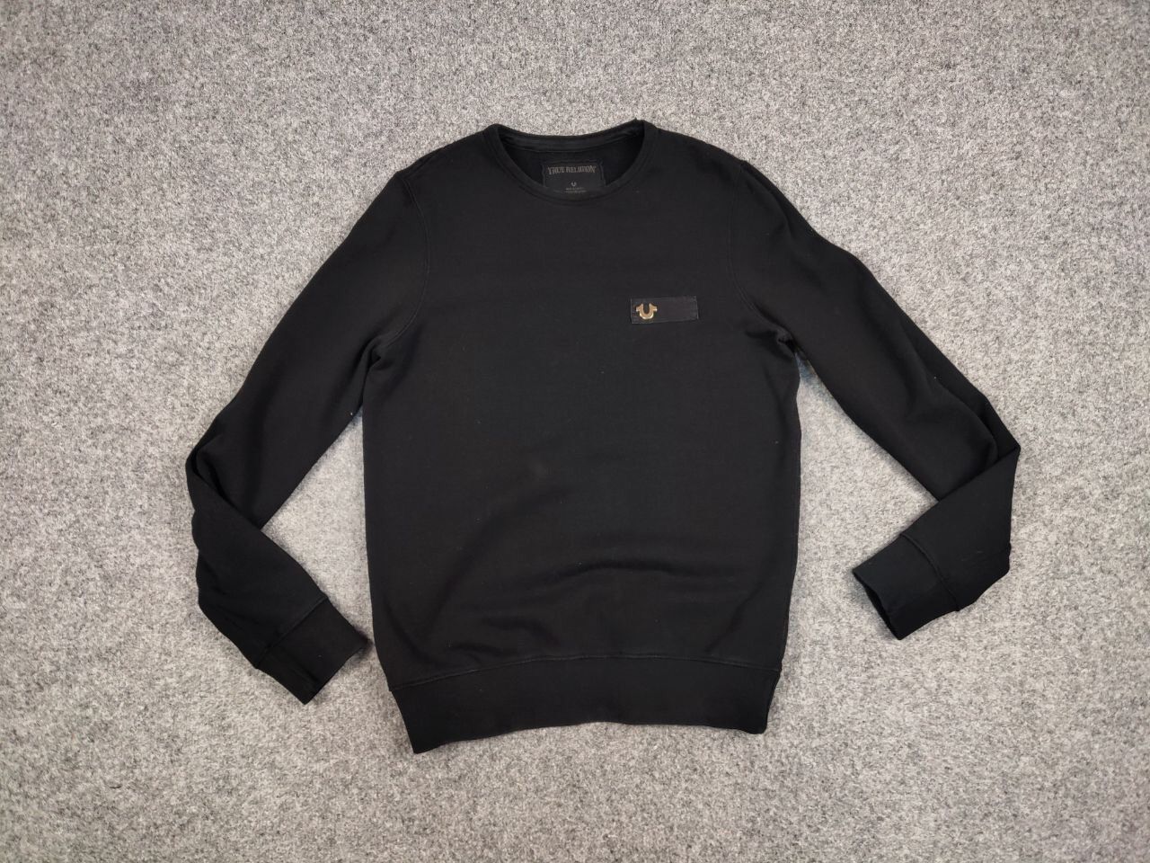 True Religion True Religion Crew Fleece mtl Crewneck Black Sweatshirt Size US S / EU 44-46 / 1 - 13 Thumbnail