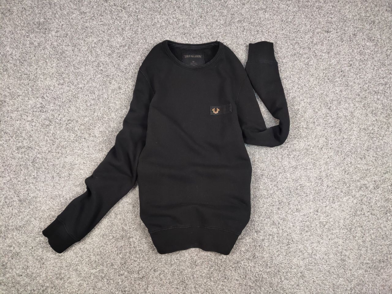 True Religion True Religion Crew Fleece mtl Crewneck Black Sweatshirt Size US S / EU 44-46 / 1 - 12 Thumbnail