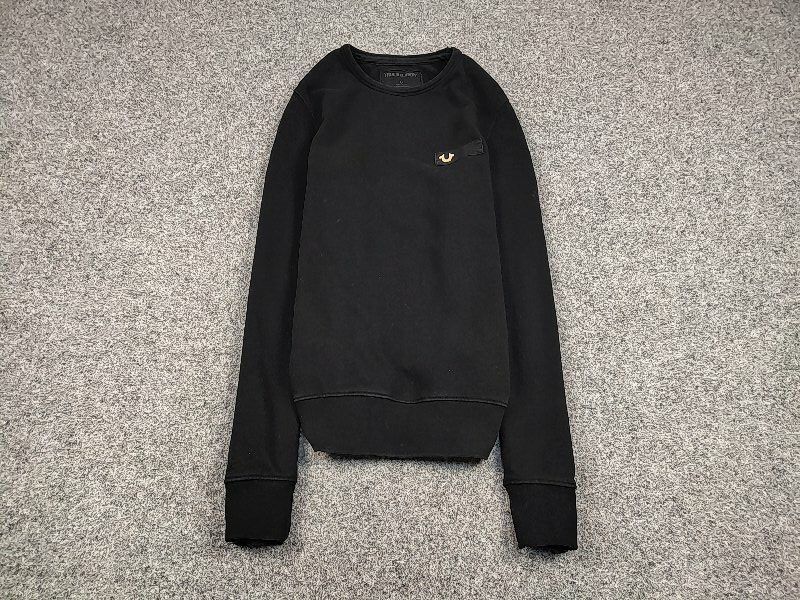 True Religion True Religion Crew Fleece mtl Crewneck Black Sweatshirt Size US S / EU 44-46 / 1 - 2 Thumbnail