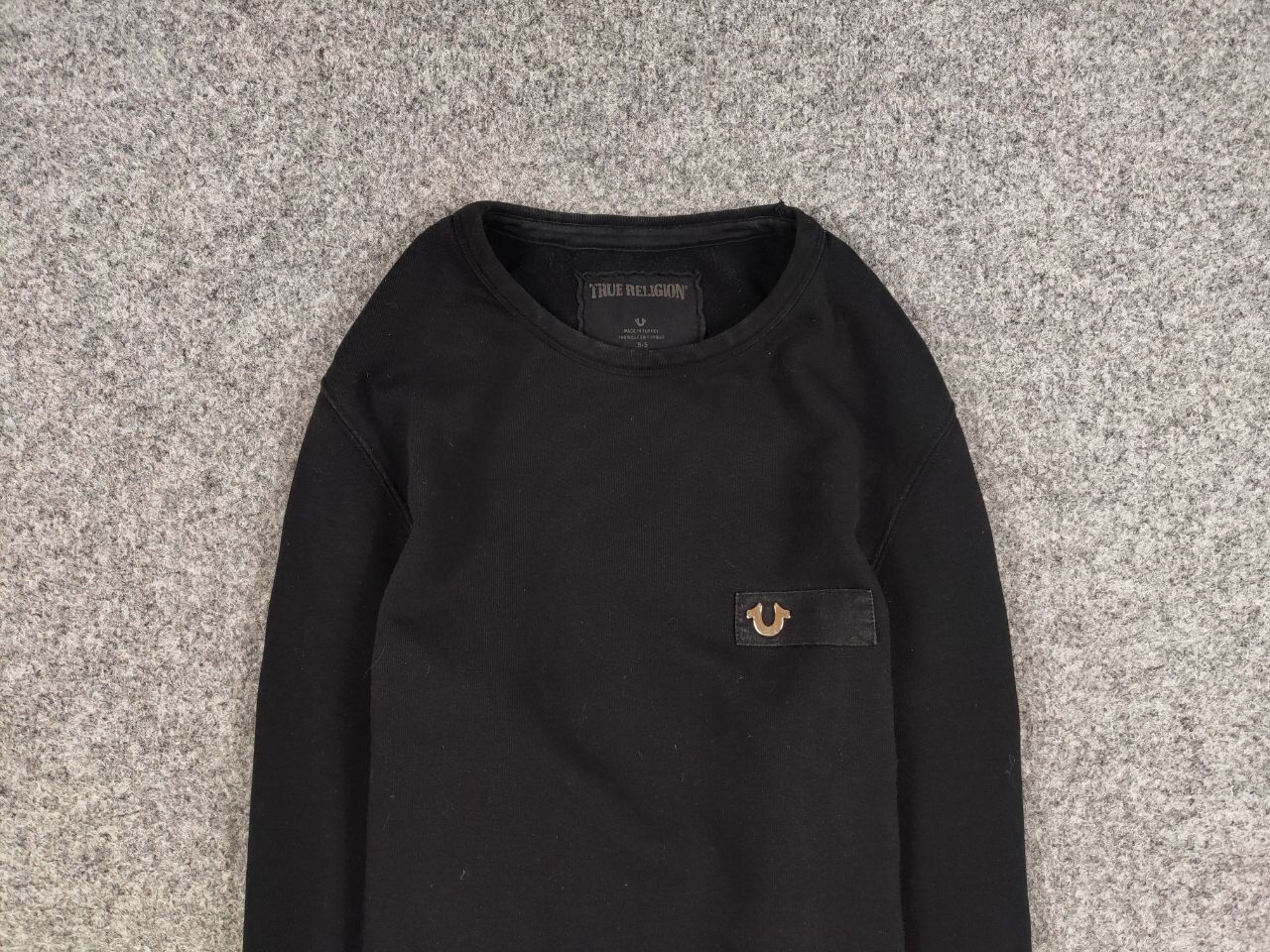 True Religion True Religion Crew Fleece mtl Crewneck Black Sweatshirt Size US S / EU 44-46 / 1 - 8 Thumbnail