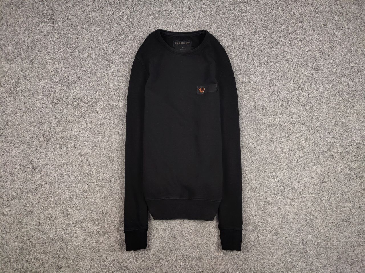 True Religion True Religion Crew Fleece mtl Crewneck Black Sweatshirt Size US S / EU 44-46 / 1 - 1 Thumbnail
