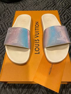 Mens Louis Vuitton Iridescent Prism Monogram Waterfront Mule Slide 8UK /EU  42