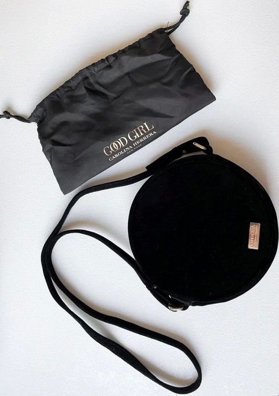 Carolina Herrera Carolina Herrera Good Girl Velvet Circle Purse Round Bag Grailed