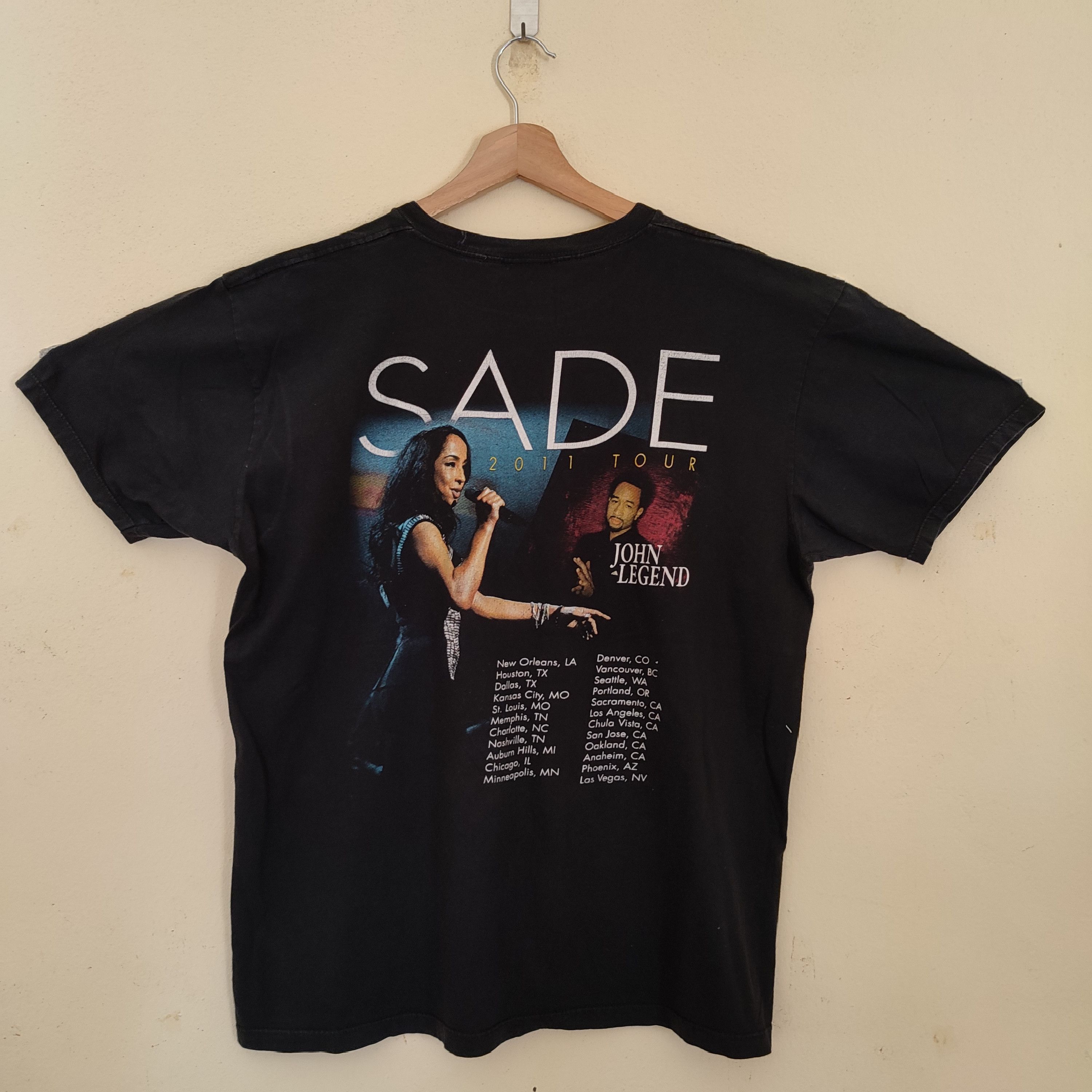 Vintage store 2011 SADE North American Tour T Shirt Small With Alstyle Tag