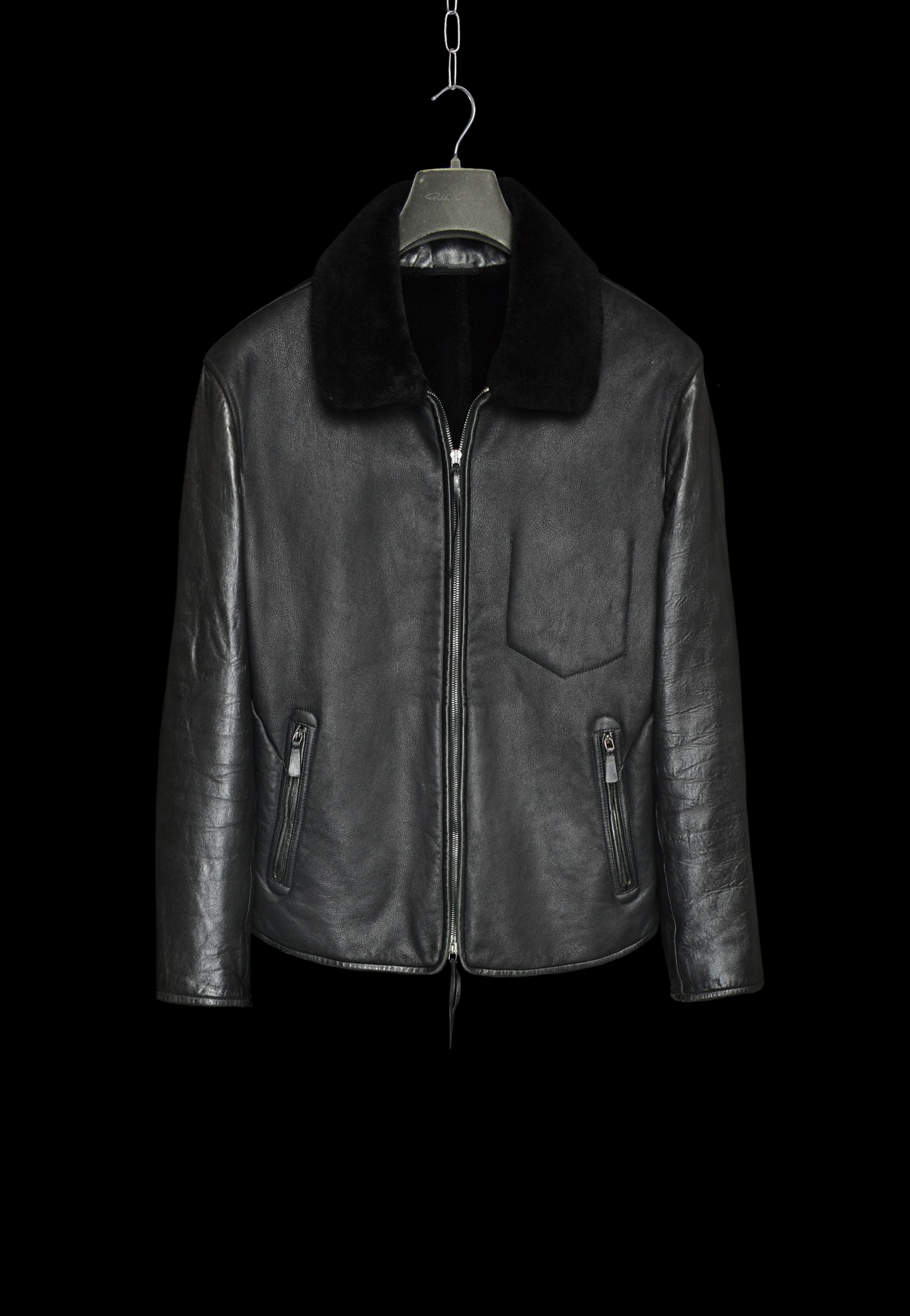 09aw レザージャケット Raf SANDER JIL simons by