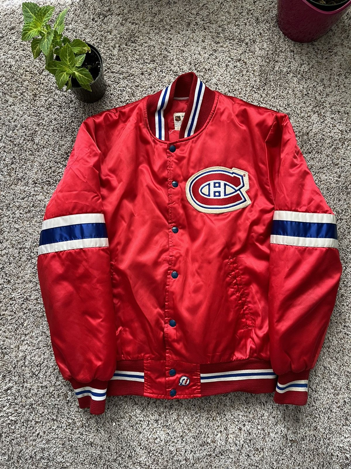 Vintage NHL Montreal Canadiens Satin Bomber Jacket