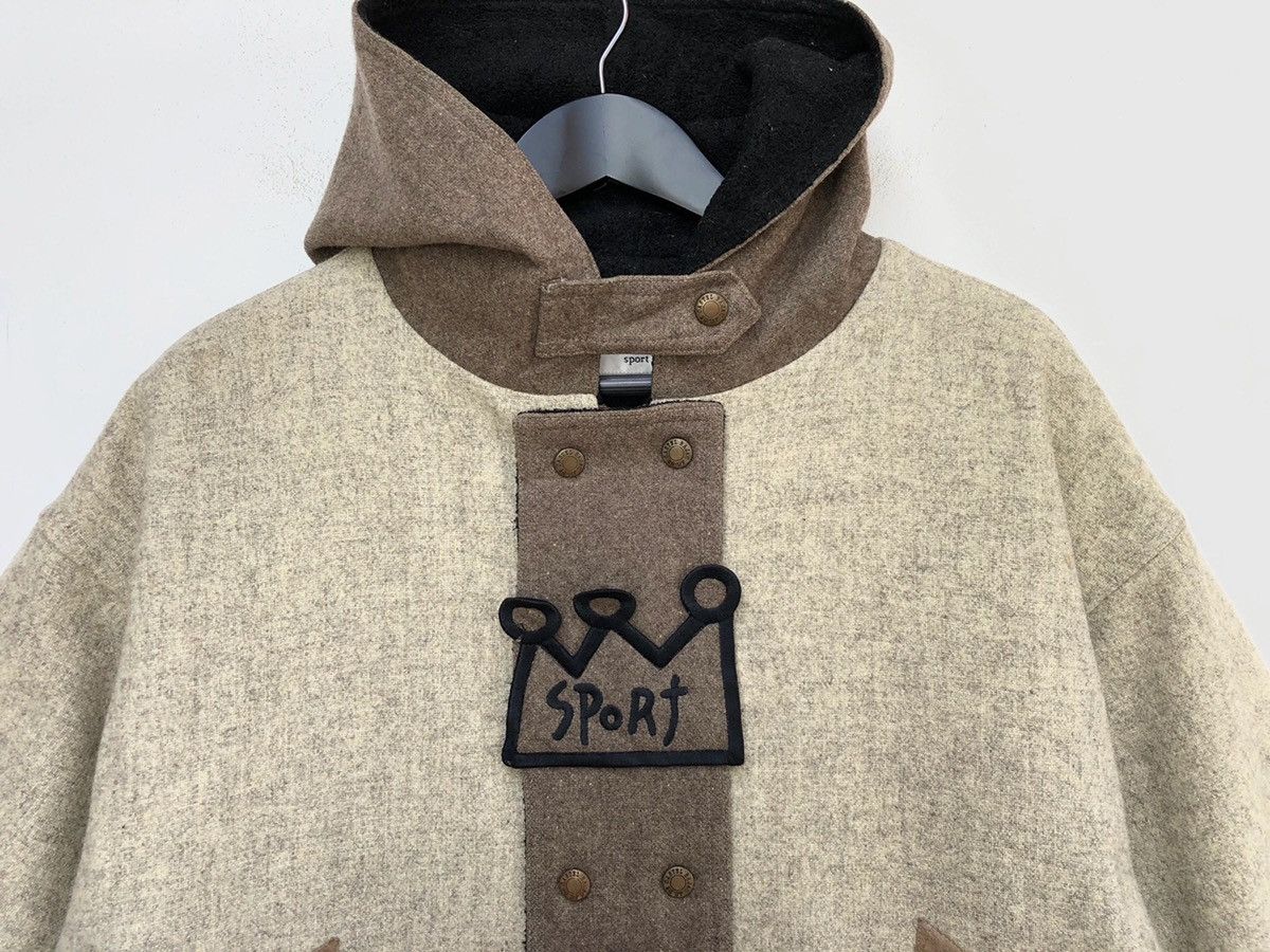 Designer × Jean Charles De Castelbajac × Vintage Vintag Jean Charles De Castelbajac Heavy Hooded Wool Jacket Size US XL / EU 56 / 4 - 4 Thumbnail